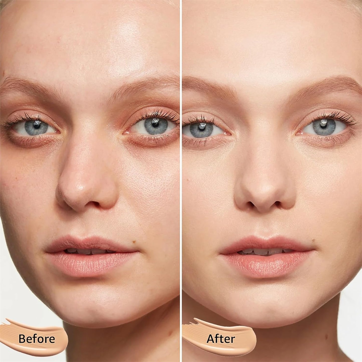 Mushroom Head Air Cushion CC Cream - Tattoo Cover up Makeup Waterproof Long-Lasting Moisturizing Concealer Foundation, Even Skin Tone for All Skin Types (Nude)