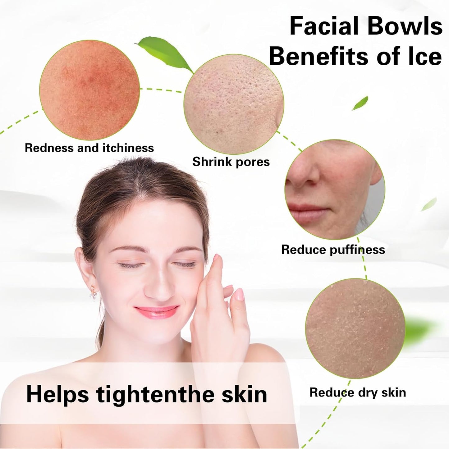 Face Bowl for Ice with Built-in IceTray,Collapsible Silicone Face Ice Bowl – Cold Plunge Therapy for Skin Tightening & Facial Treatment– Portable Spa Tool for Home & Travel（Purple)