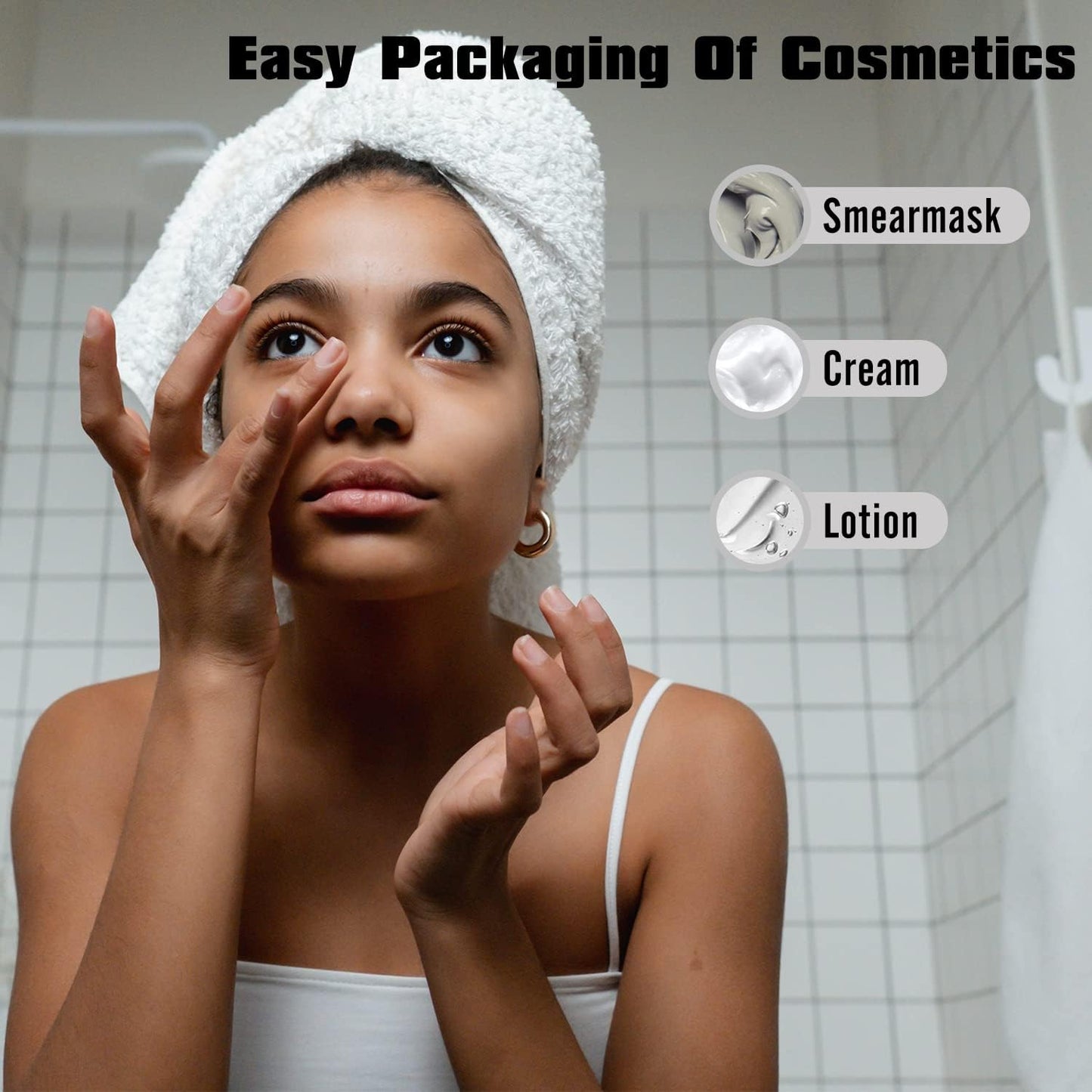 0.5OZ/15ML Clear Airless Pump Bottles, Lotion Dispenser Travel with Pump, Vacuum Plastic Travel Size Lotion Bottle for Foundation, Creams, Cosmetic(6 Pack)