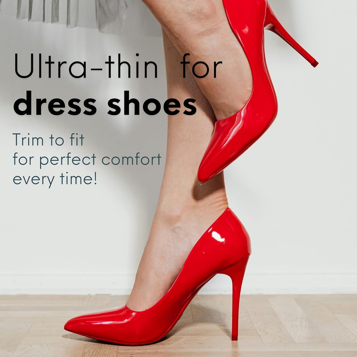 HANDARTE Leather Sockless Shoe Insoles | Thin Dress Shoe Inserts for Women | 100% Natural Goatskin - ChromeFree, Anti Sweat & Anti-Odor (US W8 | EU39)