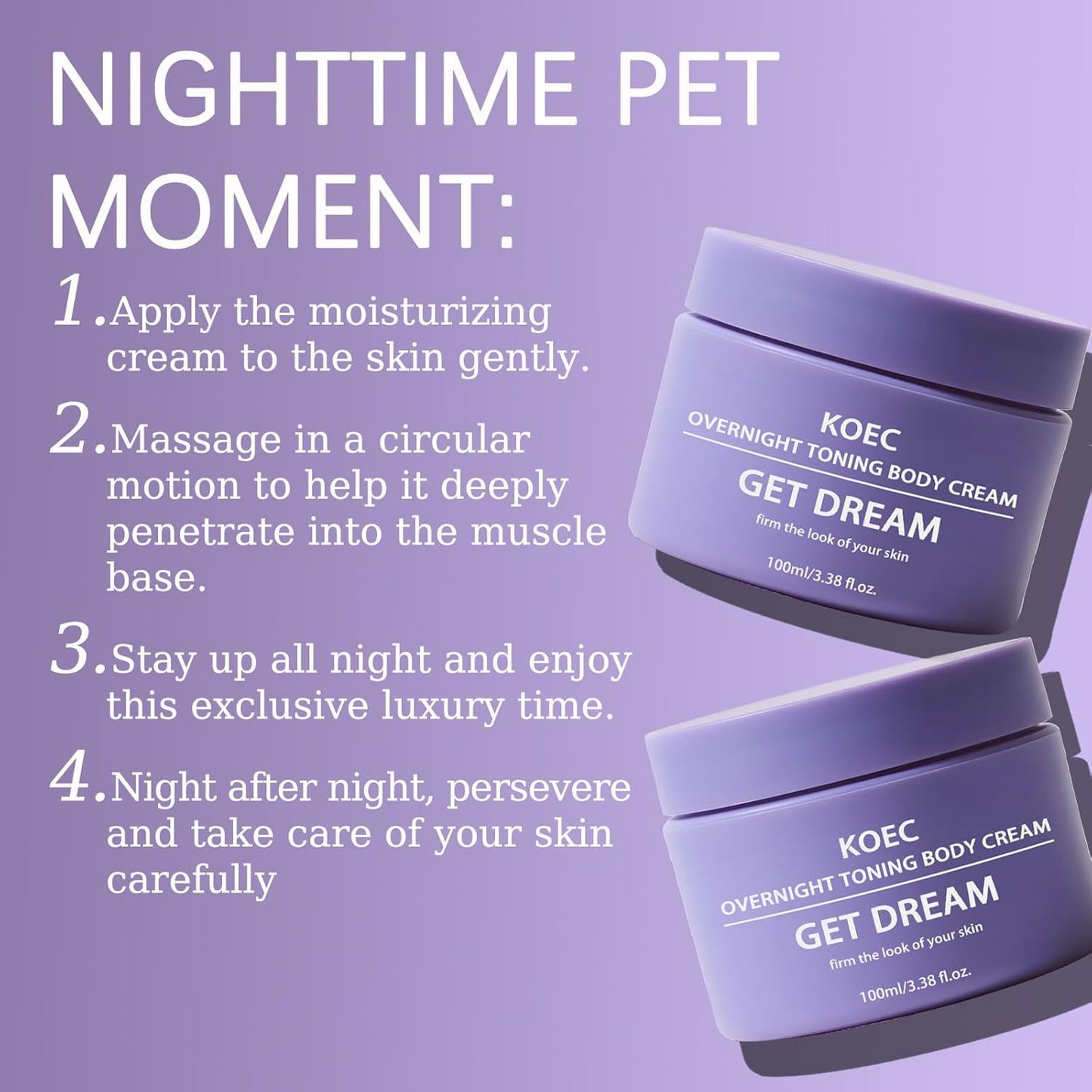 Overnight Toning Whip,Gentle Body Firming for Legs and Body,Caffeine-Infused Cellulite Reducer,Smooth Skin Overnight Care (1)