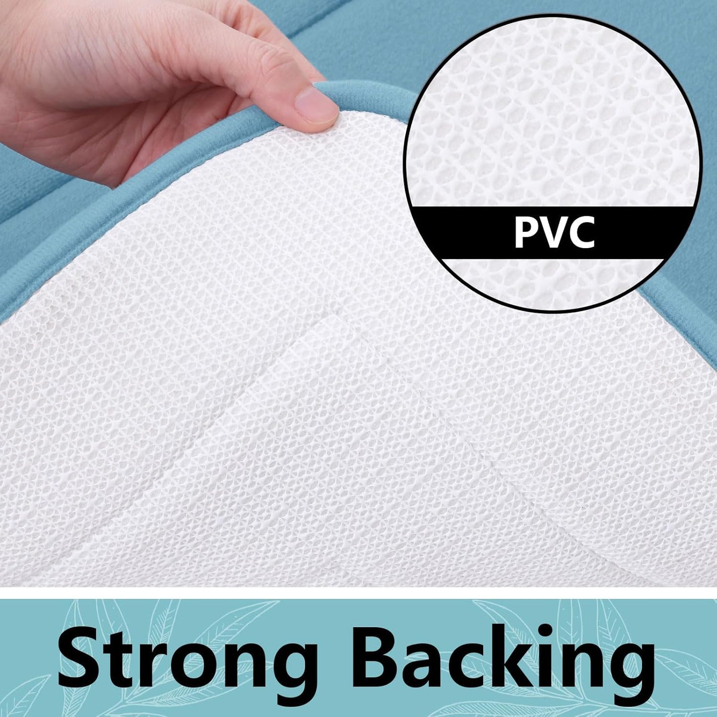 Arotive Memory Foam Bathroom Rug Mat 36x24, Ultra Soft and Absorbent Bath Mat, Machine Wash Dry, Comfortable Bath Rug Carpet for Bathroom Floor, Tub and Shower, Blue