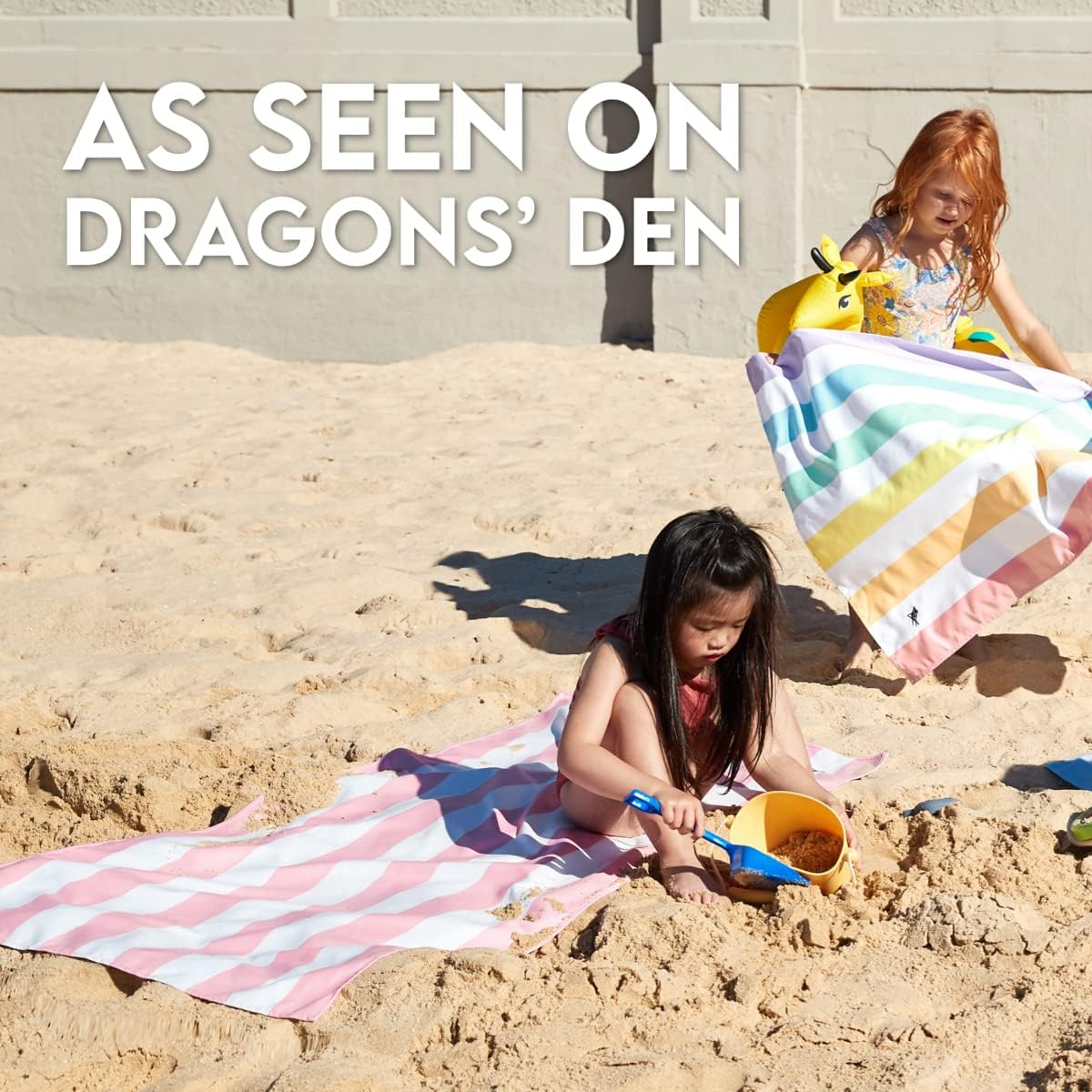 Dock & Bay Quick Drying Towel - for Sports & Gym - Compact, Lightweight - 100% Recycled - Includes Bag - Cabana - Tulum Blue, Medium (130x70cm, 51x27)