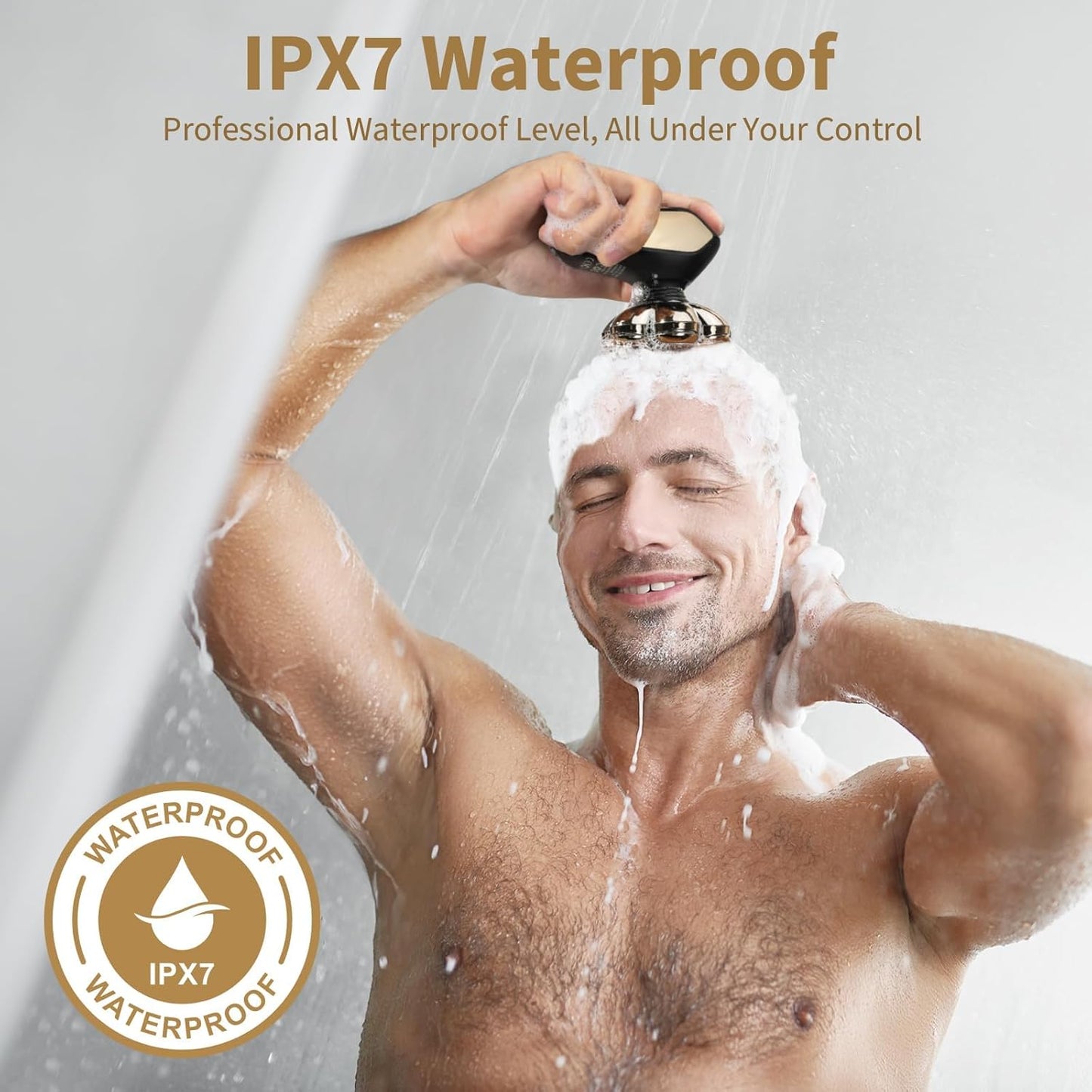 SHPAVVER Head Shavers for Bald Men: 5-in-1 Electric Razor - IPX7 Waterproof Shaving Grooming Kit for Balder - Turbo Speed & Precision Blades (Black Light)