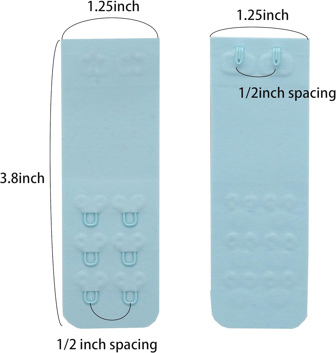 SAMGU Women's Soft Bra Extender 2 Hook / 3 Hooks / 4 Hooks Seamless Comfortable Bra Strap Extender Extension