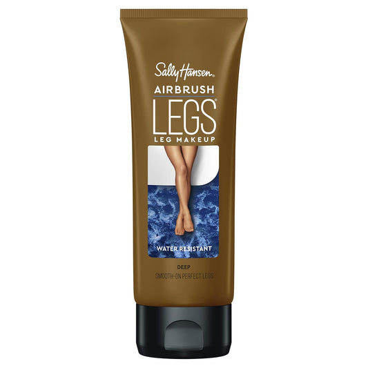 Sally Hansen Airbrush Legs®, Leg Makeup, Deep, Easy Application, Flawless Looking Legs, Water Resistant, Transfer Proof Lotion