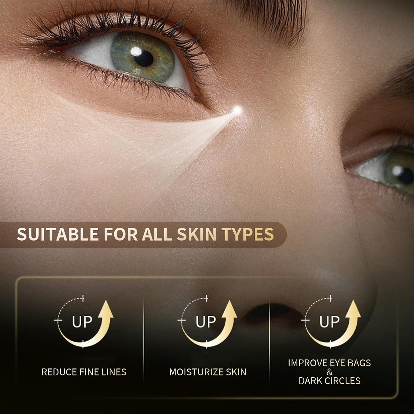 Eye Repair Stick for Men, Reduces Under Eye Dark Circles & Eyebags, Eyes Cooling Stick Hydrates and Depuffing 0.34 Fl.Oz (3)