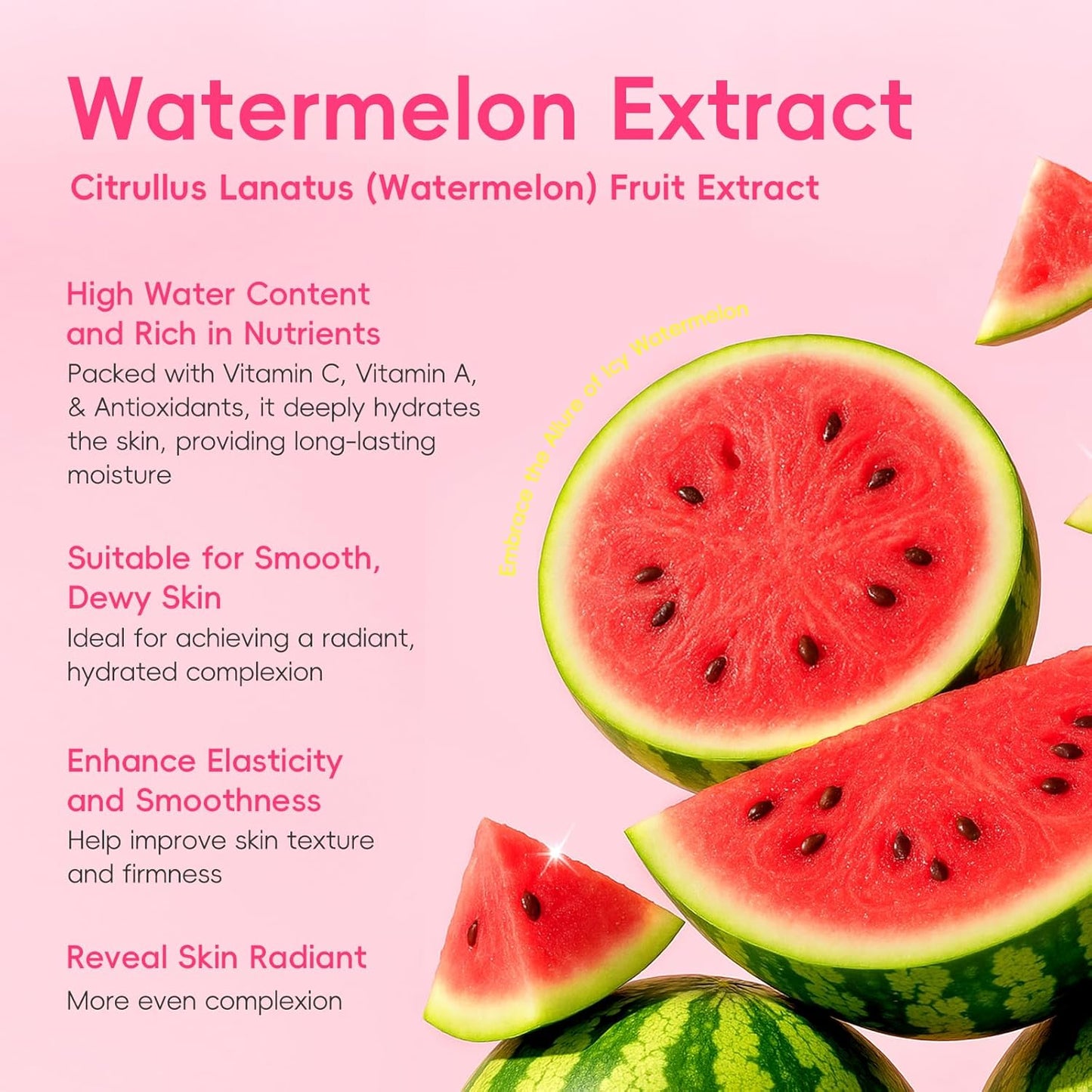 Watermelon Skin Care Kit for Girls Teen, 7 Daily Routine Beauty Skincare Sets- Gift Set with Facial Cleanser, Toner, Eye Cream, Cream, Serum, Facial Mask, Handmade Soap, Face Care Set for Travel