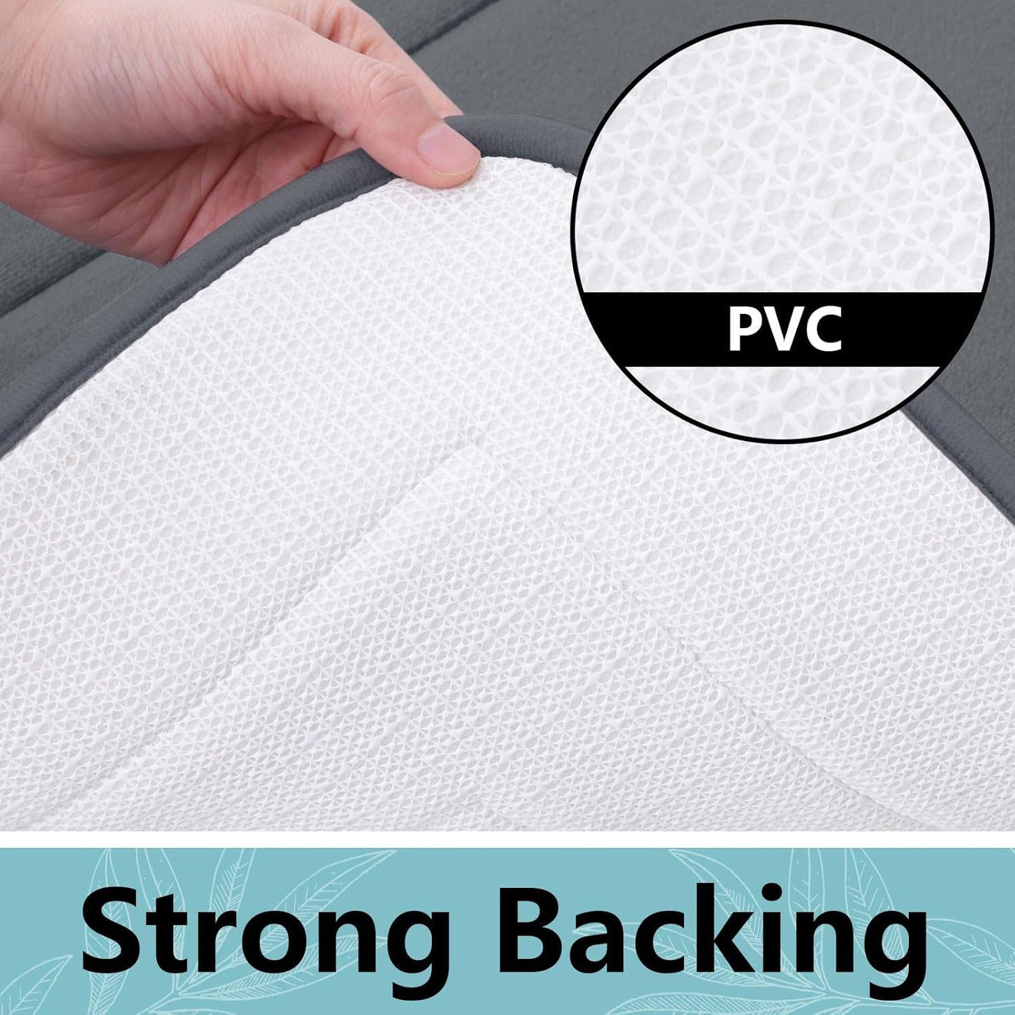 Arotive Memory Foam Bathroom Rug Mat 44x24, Ultra Soft and Absorbent Bath Mat, Machine Wash Dry, Comfortable Bath Rug Carpet for Bathroom Floor, Tub and Shower, Dark Grey