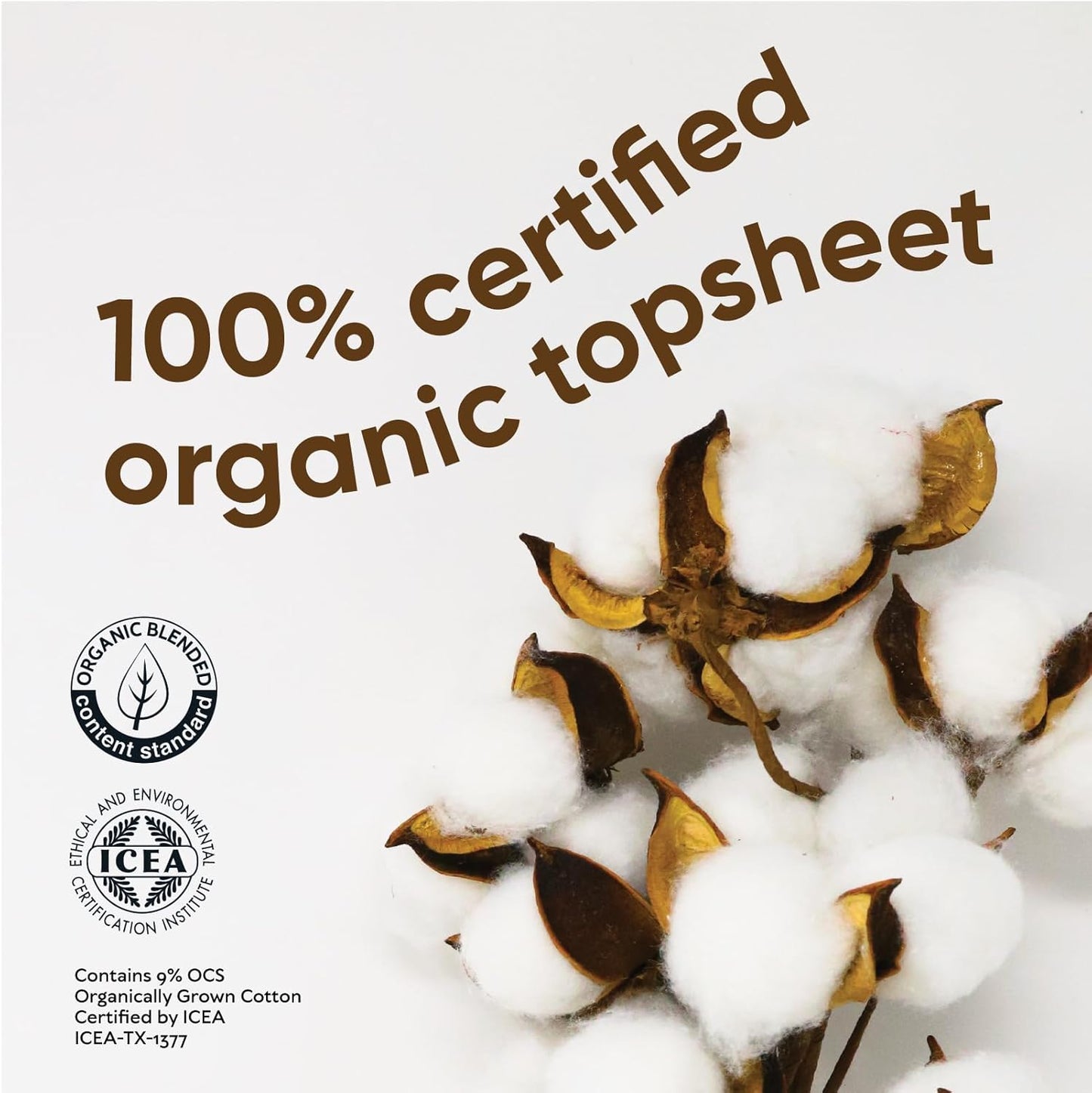 Oi | Organic Initiative Incontinence Liner, Organic Cotton Topsheet, Very Light Bladder Leakage, Breathable and Hypoallergenic, Very Light absorbs up to 1.7 floz (7.1") 60 Liners