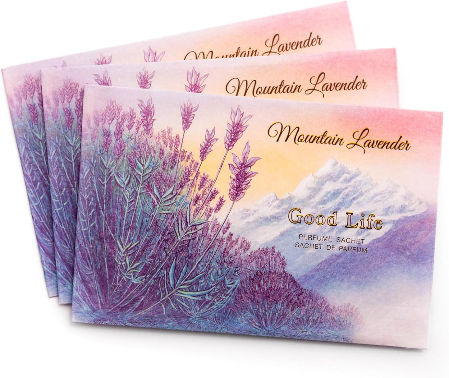 Good Life Mountain Lavender Scented Sachets | Designed in New Zealand | 12 Sachets