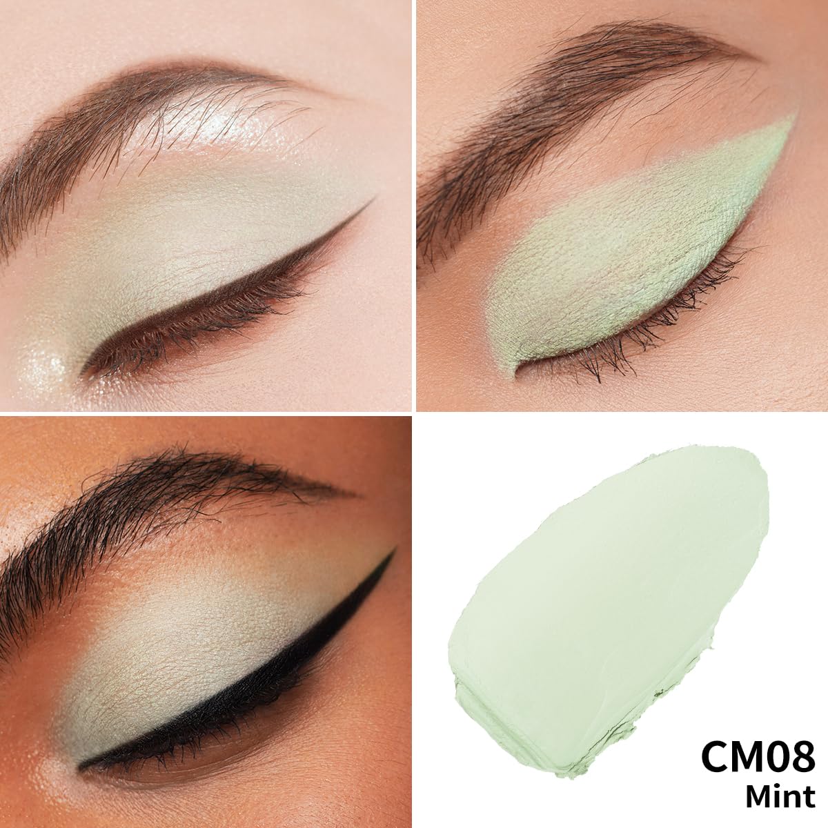 Oulac Matte Eyeshadow 3-in-1 Eyeshadow Eye Primer&Eyeliner Highly Pigmented Waterproof Smudge-proof Long Lasting Wear Smooth&Blendable Formula for Natural Look,Vegan & Cruelty-Free,CM08