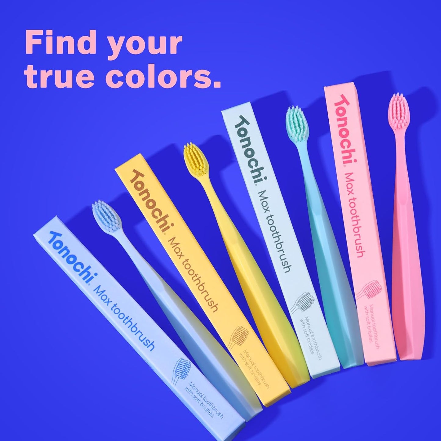 Max Extra-Soft Toothbrush for Adults Sensitive Gums – Gentle Bristles, Wide Angled Head for Back Teeth, Ergonomic Non-Slip Grip, BPA-Free Handle, Individually Wrapped, 4-Pack(Pink)