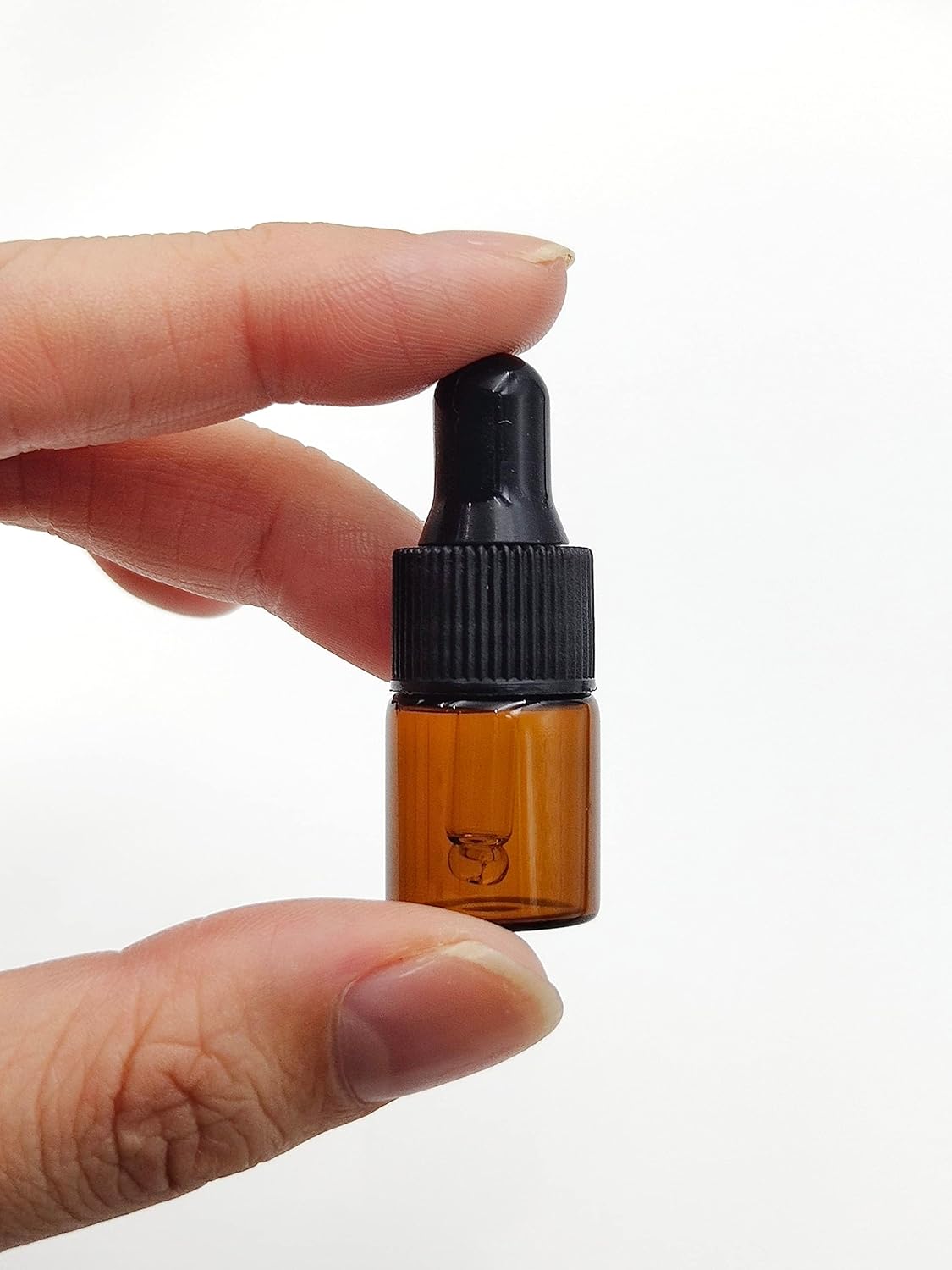 15Packs 2ml Tiny Amber Glass Mini Dropper Bottles for Essential Oils, Cosmetics, and Liquid Small Empty Travel Sample Vials with Dropper and Black Caps