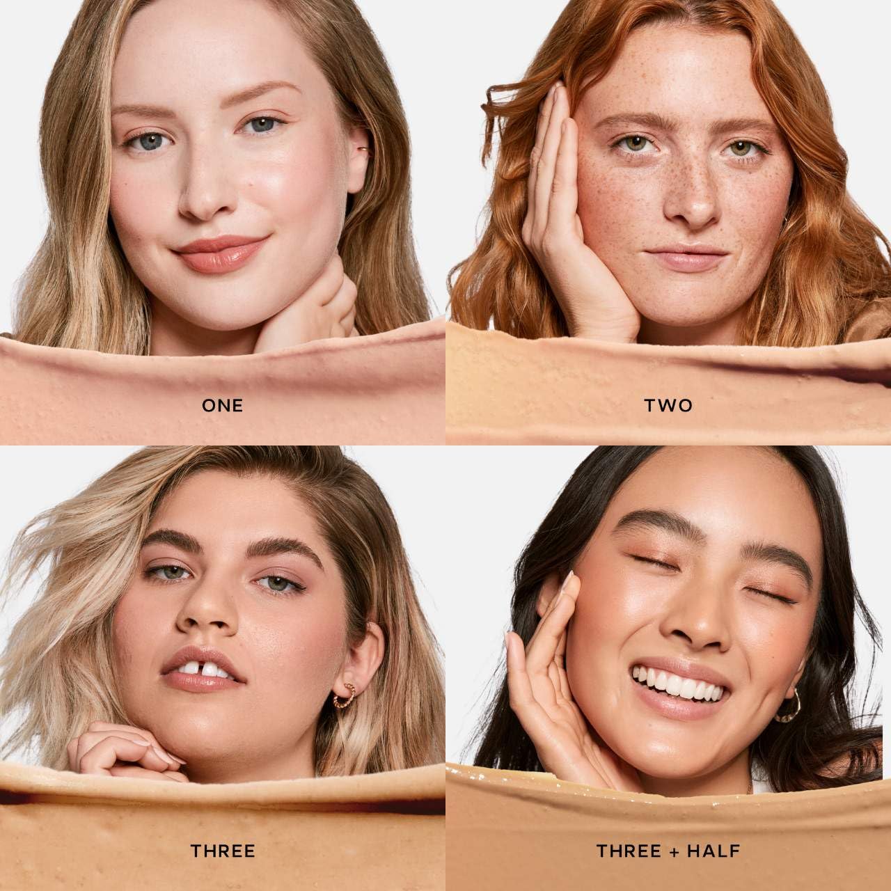 Saie Slip Tint Tinted Moisturizer with SPF 35 - Light Coverage, Glowy Skin Tint & Mineral Sunscreen for Face with Hydrating Hyaluronic Acid - Summer Makeup Essential - Shade Three (1.35 oz)