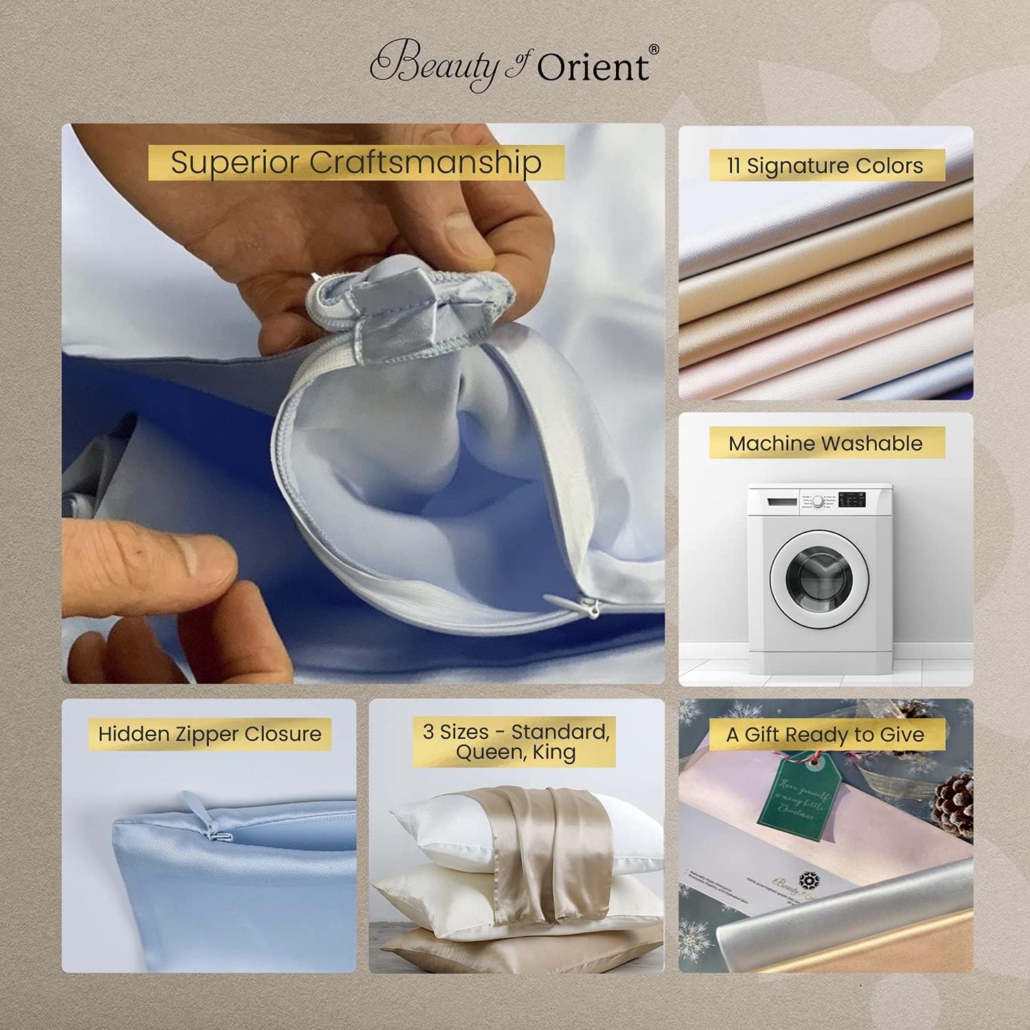 19 Momme Premium Mulberry Silk Pillowcase for Hair and Skin | Handcrafted Hypoallergenic & Anti-Acne 100% Silk Pillow Cases with Zipper | King - 20" x 36", Purple Passion