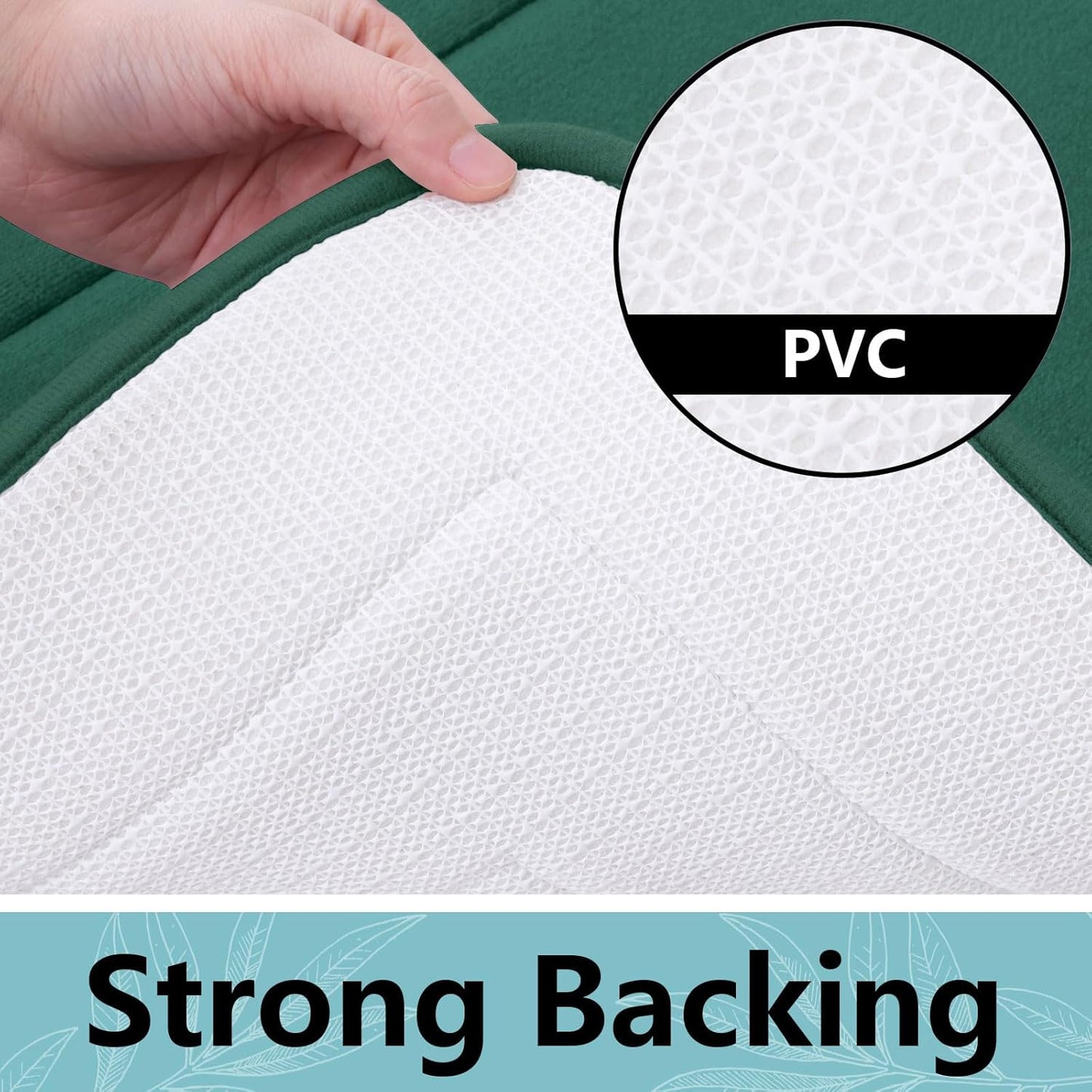 Arotive Memory Foam Bathroom Rug Mat 70x24, Ultra Soft and Absorbent Bath Mat, Machine Wash Dry, Comfortable Bath Rug Carpet for Bathroom Floor, Tub and Shower, Dark Green