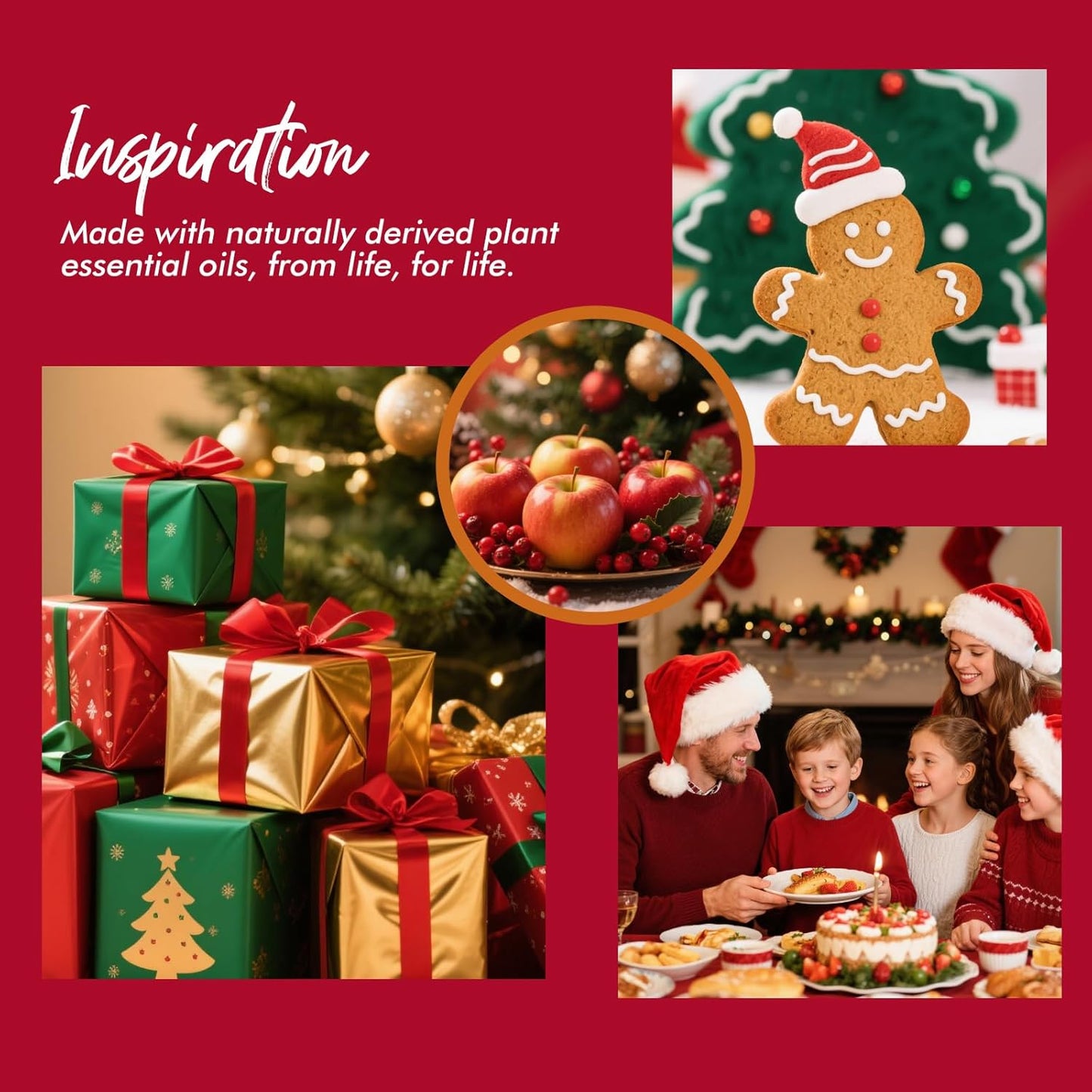 Fragrant Room Spray, Cedar, Apples, Gingerbread, 3 x 3.4 fl oz, Air Fresheners Odor Eliminator for Home, Bathroom, Concentrated Room Spray