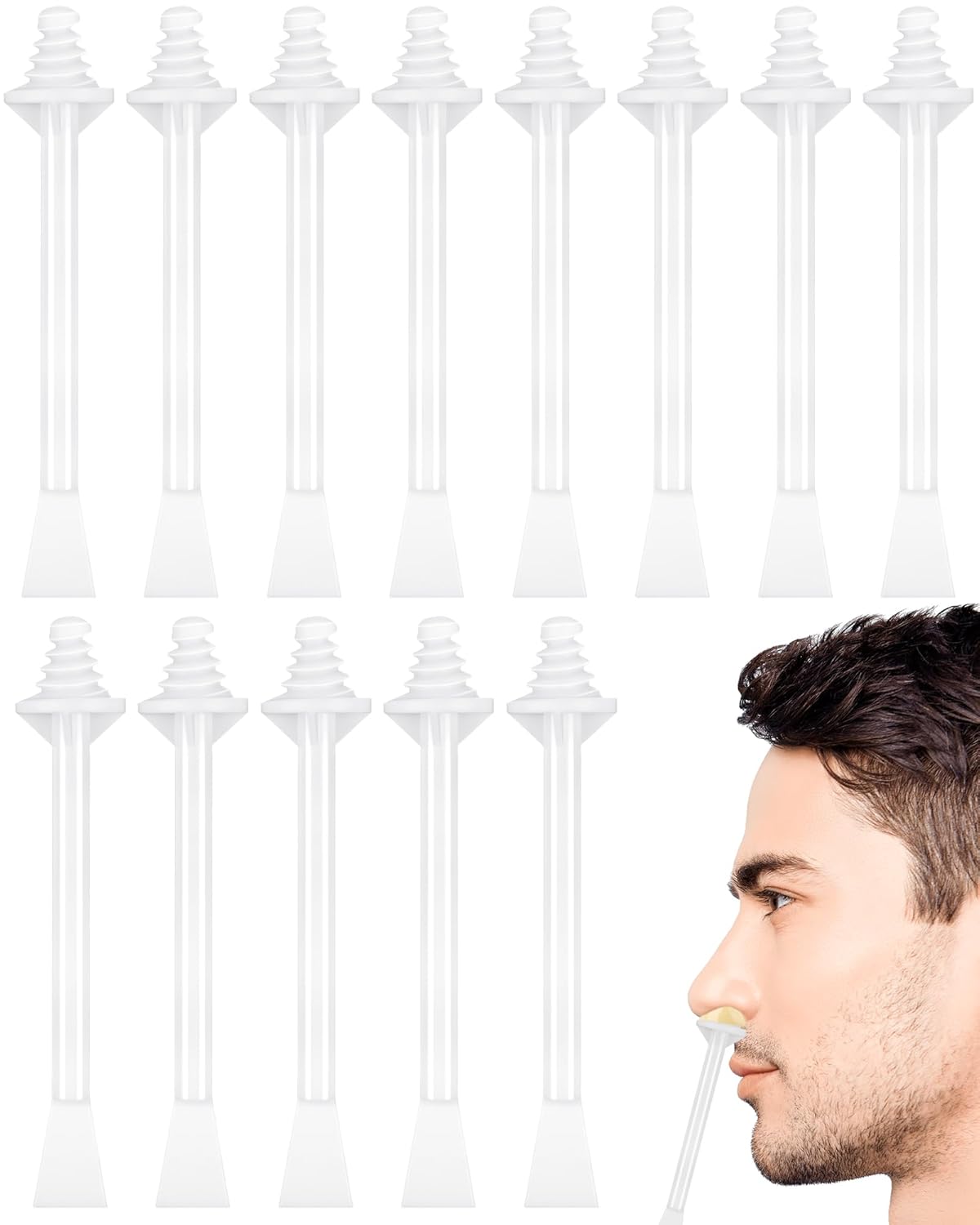 100 Pcs Nose Wax Sticks, Nose Wax Kit Men and Women Nose Wax Applicator Sticks for Nostrils Ears Face Cleaning(100 Nose Waxing Sticks)