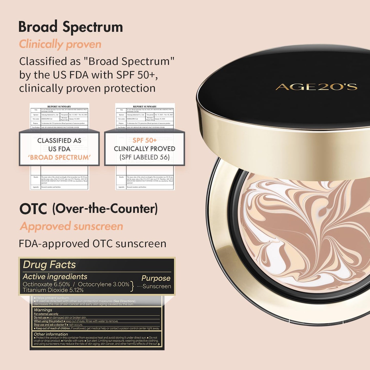 AGE20'S Signature Essence Pact SPF 50+ | Pack of 1 | 31 Medium Tan | Cream Foundation, Dewy Finish, Natural Coverage | Korean Cushion Foundation