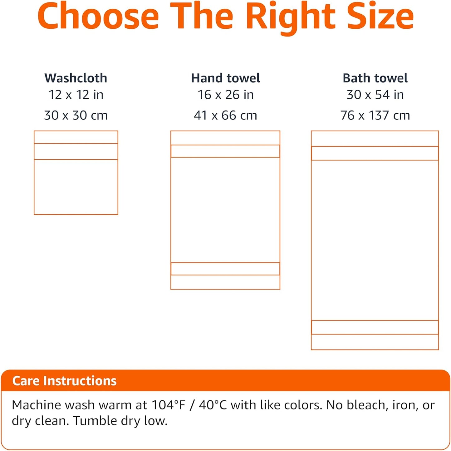 Amazon Basics Fade-Resistant 100% Cotton Hand Towel, 6 Pack, 16"x26", Taupe