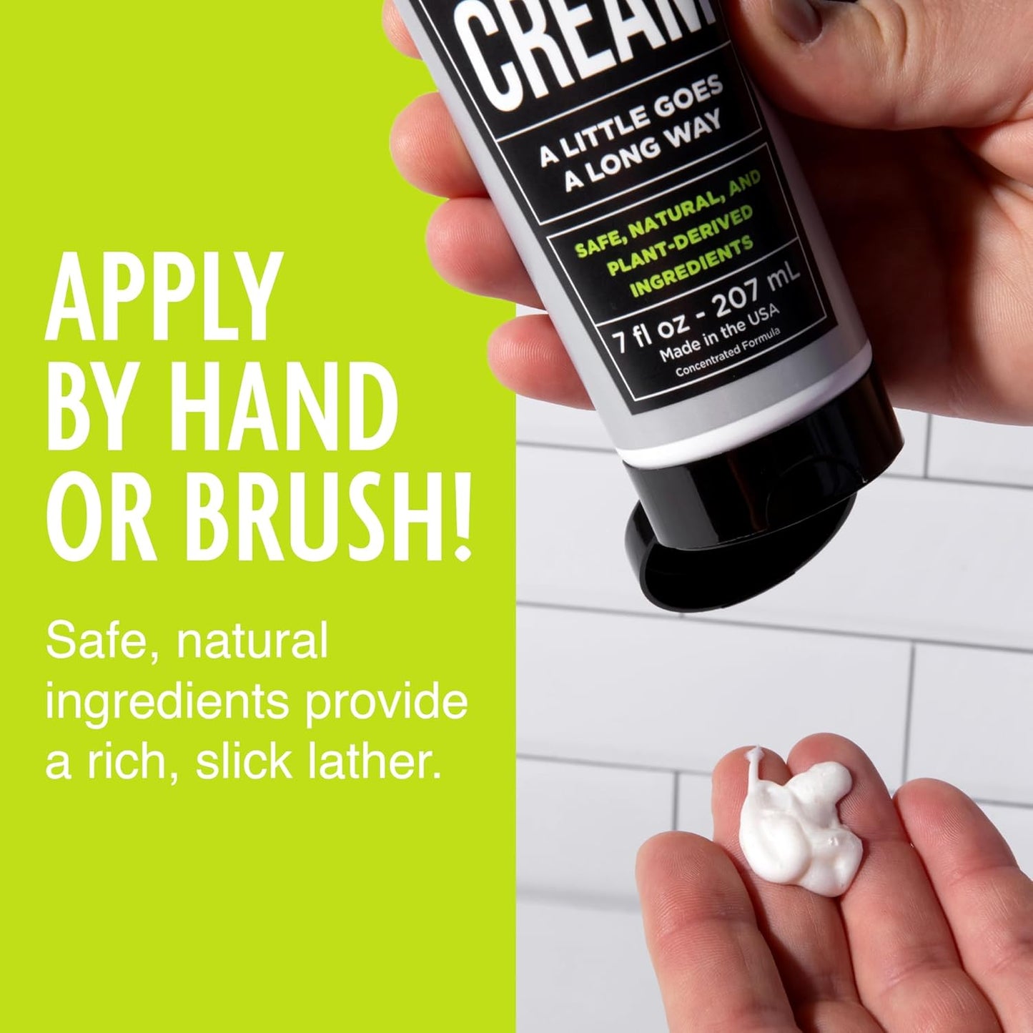 Pacific Shaving Company Natural Shaving Cream - Shea Butter + Vitamin E Shave Cream for Hydrated Sensitive Skin - Clean Formula for a Smooth, Anti-Redness + Irritation-Free Shave Cream (3.4 Oz)