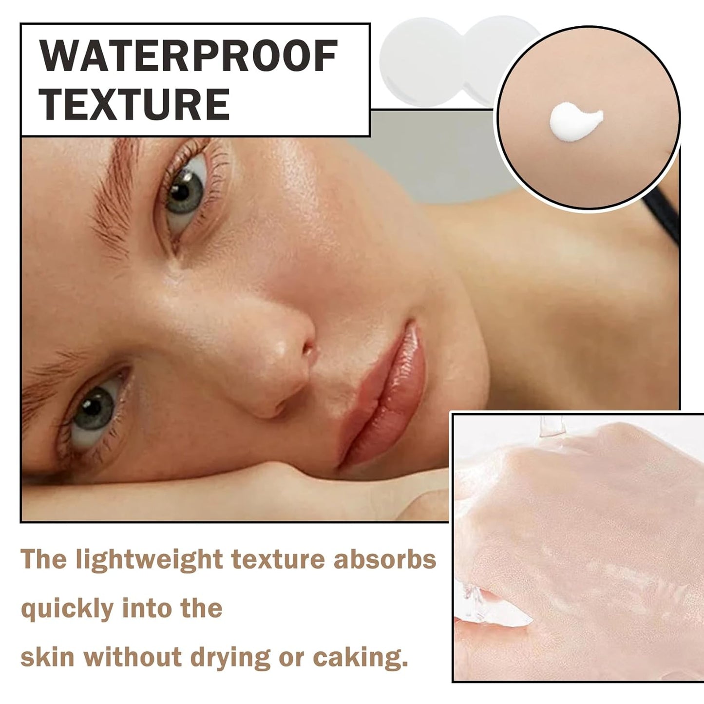 2PCS Color Changing Foundation with SPF 50 +++,Moisturizing Liquid Foundation Makeup Kit with 2 Makeup Sponges,Oil Control Long Lasting Non-greasy Full Coverage Concealer for All Skin Types