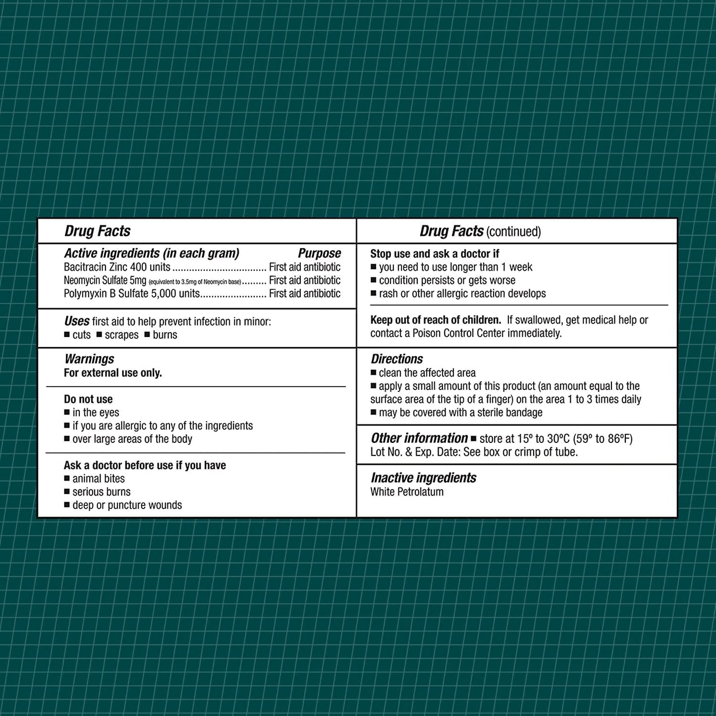 CareAll Triple Antibiotic Ointment 1.0 oz (3 Pack), First Aid Ointment for Minor Cuts, Scrapes, and Burns to Help Prevent Infection, Compare to The Active Ingredients of Leading Brands