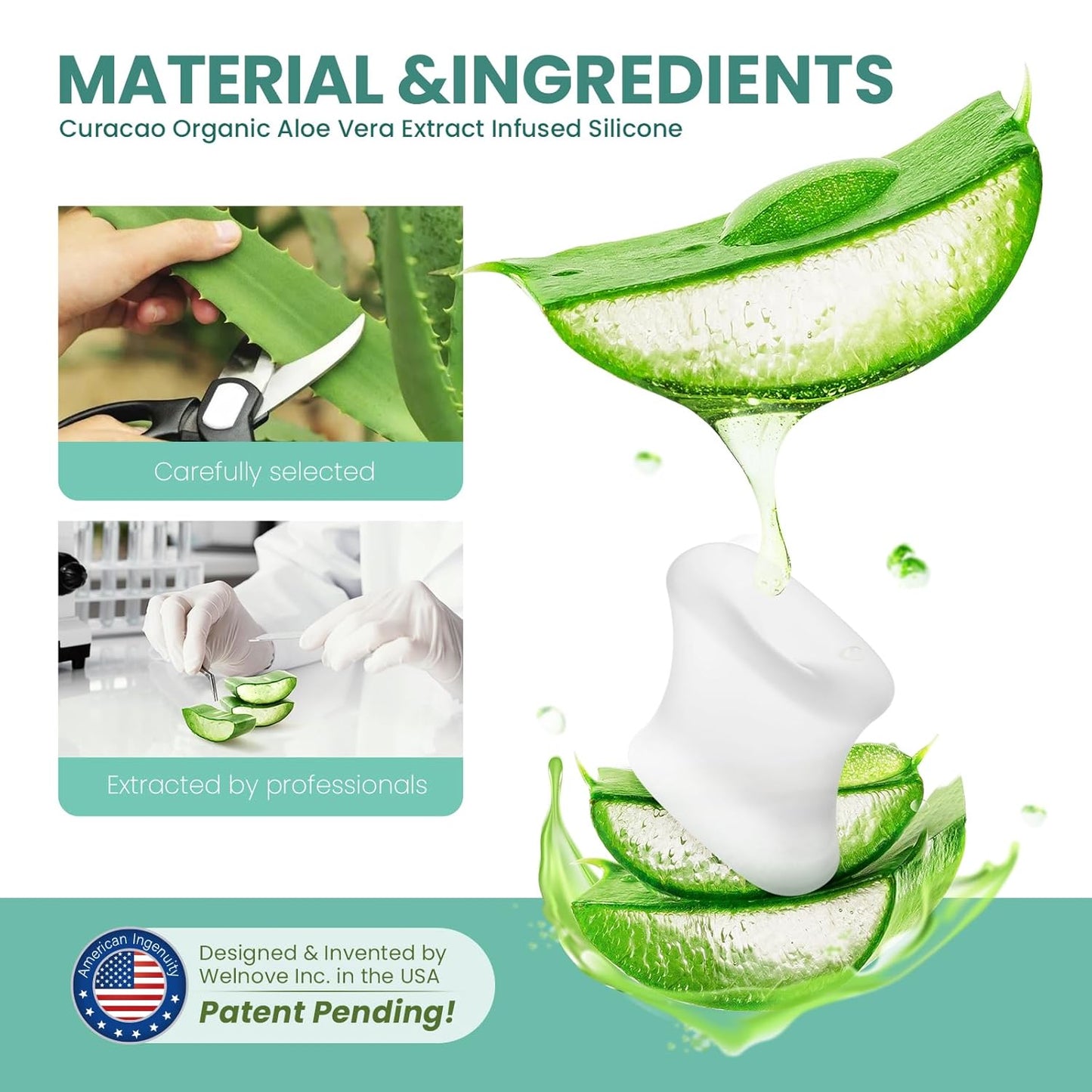 Welnove Upgraded Gel Toe Separators – 16-Pack Aloe Vera Extract Infused Silicone Toe Spacers for Straightening Overlapping Toes, Calluses – Bunion Corrector for Men and Women (Multi-Size, Clear)