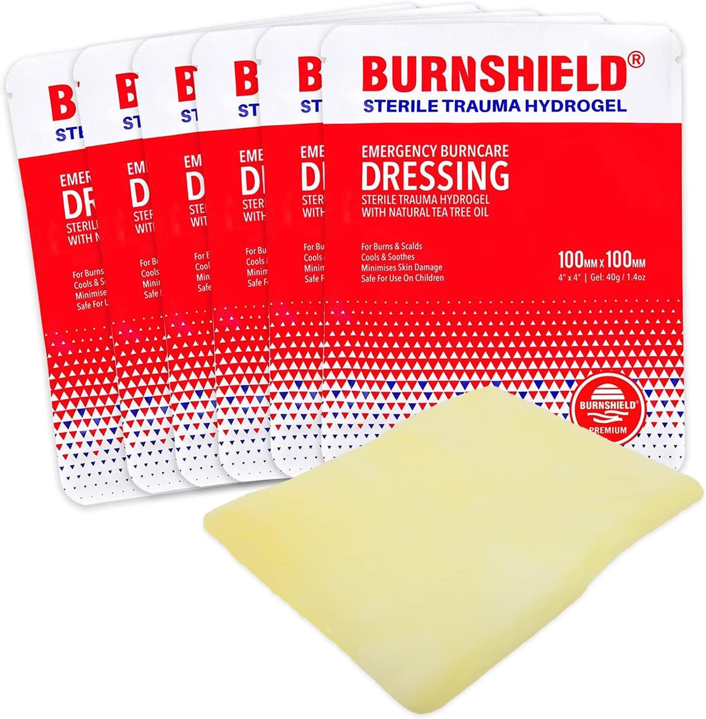 Burnshield 4" X 4" Burn Dressing, Sterile - 6 Count