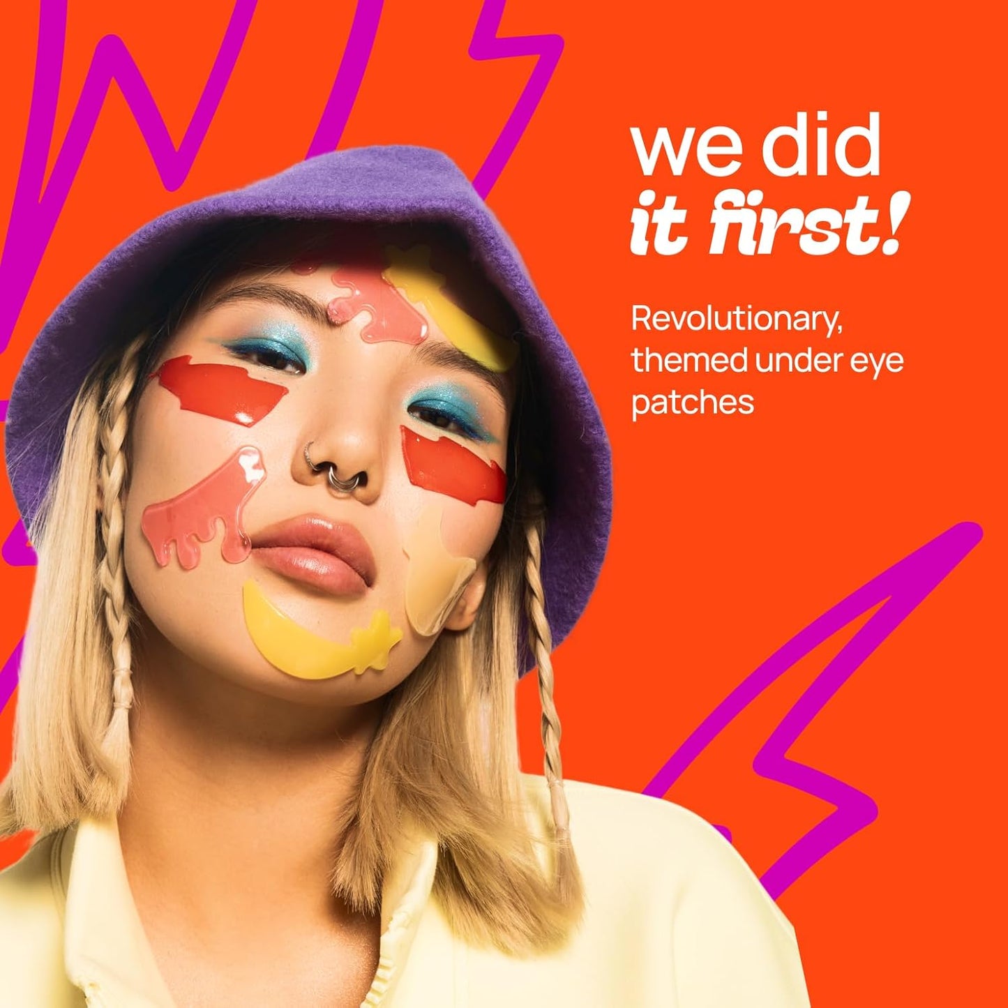 Under Eye Patches 12 Pairs of Themed Hydrogel Eye Gel Pads - For Puffy Eyes and Dark Circles, Under Eye Bags, Wrinkles - Energizing Set with Caffeine