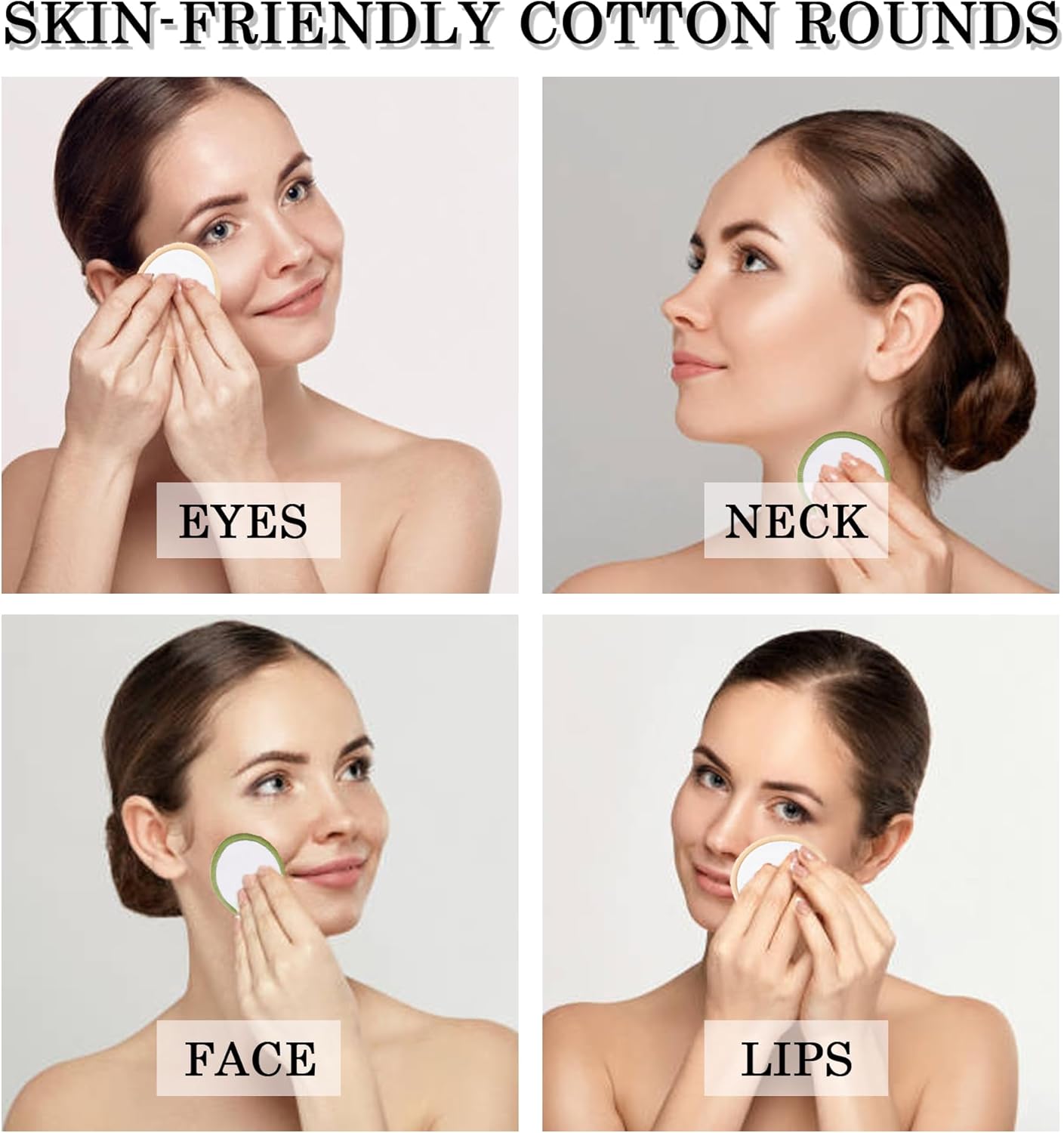 Reusable Makeup Remover Pads - 30 Packs Soft & Washable Bamboo Cotton Rounds, Reusable Face Pads for Skincare & Cleansing, Cotton Rounds with Mesh Bag for Storage