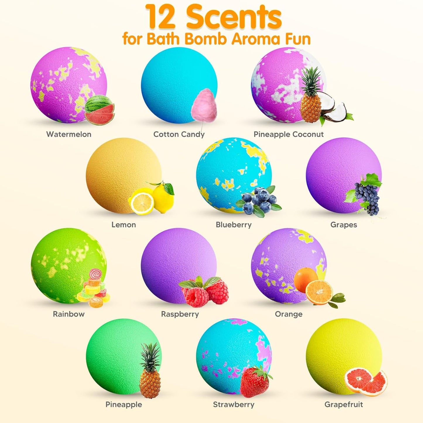 Bath Bombs for Kids, 12 Bath Bombs with Toys Inside, Natural Organic Handmade Kids Bath Bombs Set with Surprise Puppy Dog Toys Inside, Non Toxic & Safe, Birthday Gifts for Kids Boys Girls Toddler