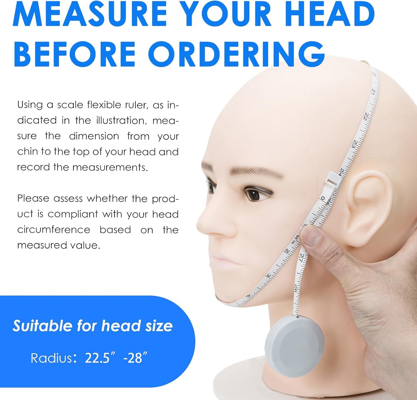 Chin Strap for Cpap Users Anti Snoring Devices - Forzacx Breathable Cpap Chin Strap Snoring Solution, Soft Non-Stick Hair Snore Stopper, Elastic Easy to Wear - White
