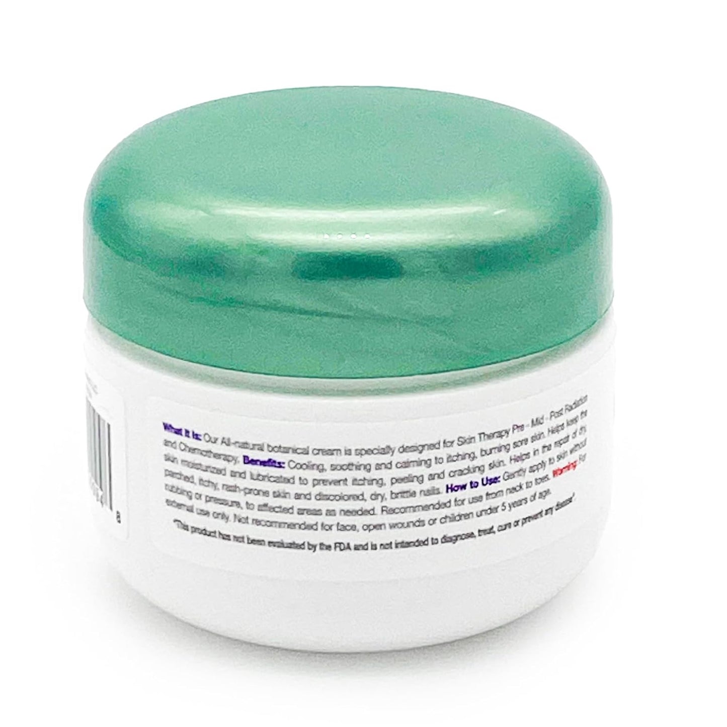 Oncology Cream 1.5 oz. Travel Size. Soothing, Calming and Hydrating to Stressed Skin Undergoing Chemo or Radiation. Made with Botanicals of Lavender, Calendula, Peppermint
