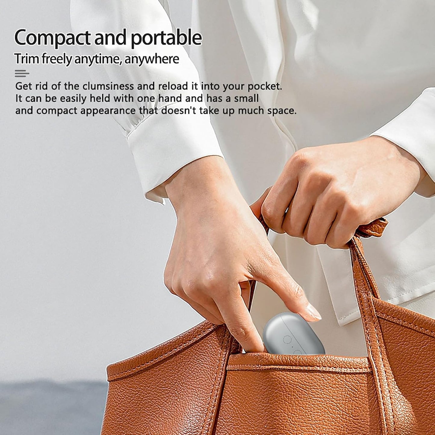 Imwing Easyclip, Vueeze/Yosody/Pubyfun/Olygee/Glosrity Easy Clip, Electric Nail Clipper & Polisher 2-in-1 with LED Light - Safe Toe & Fingernail Trimmer for Seniors, Adults, Kids, Baby (2 Set-Gray)