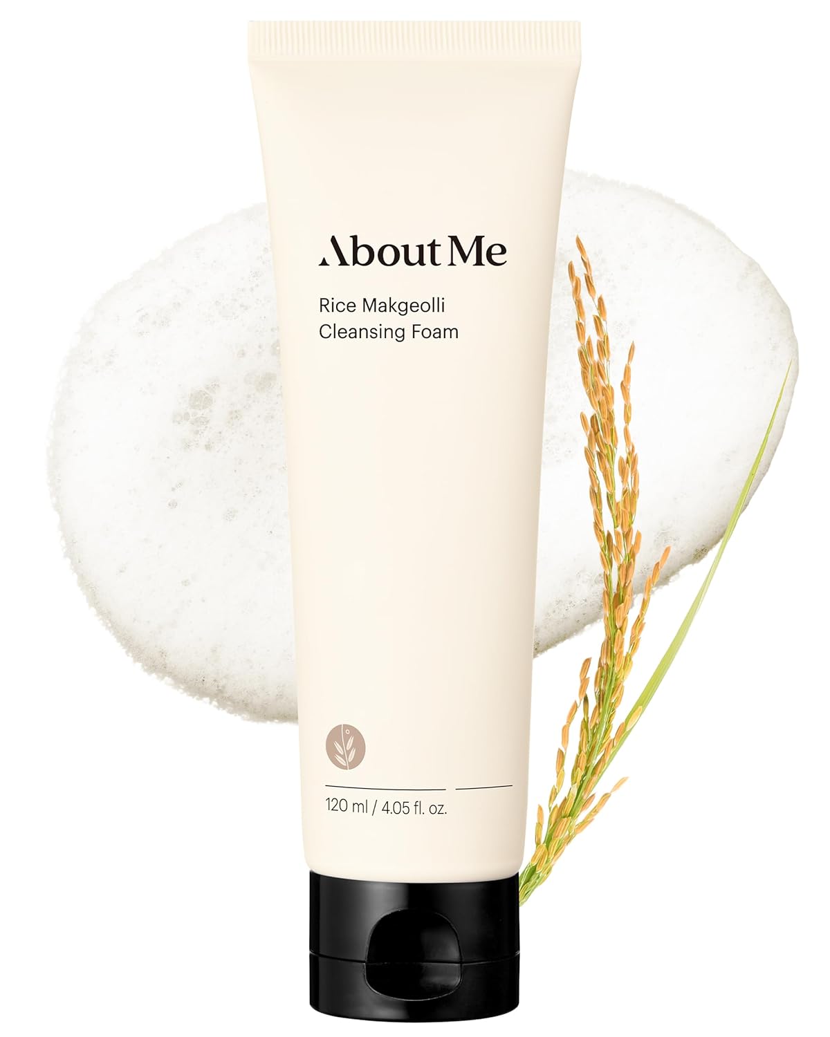 About Me Rice Makgeolli Cleansing Foam – Korean Traditional Fermentation Face Wash for Sensitive Skin – Daily pH Balanced Cleansing with Rice Bran Water – Korean Skin Care – 4.06oz, 120ml