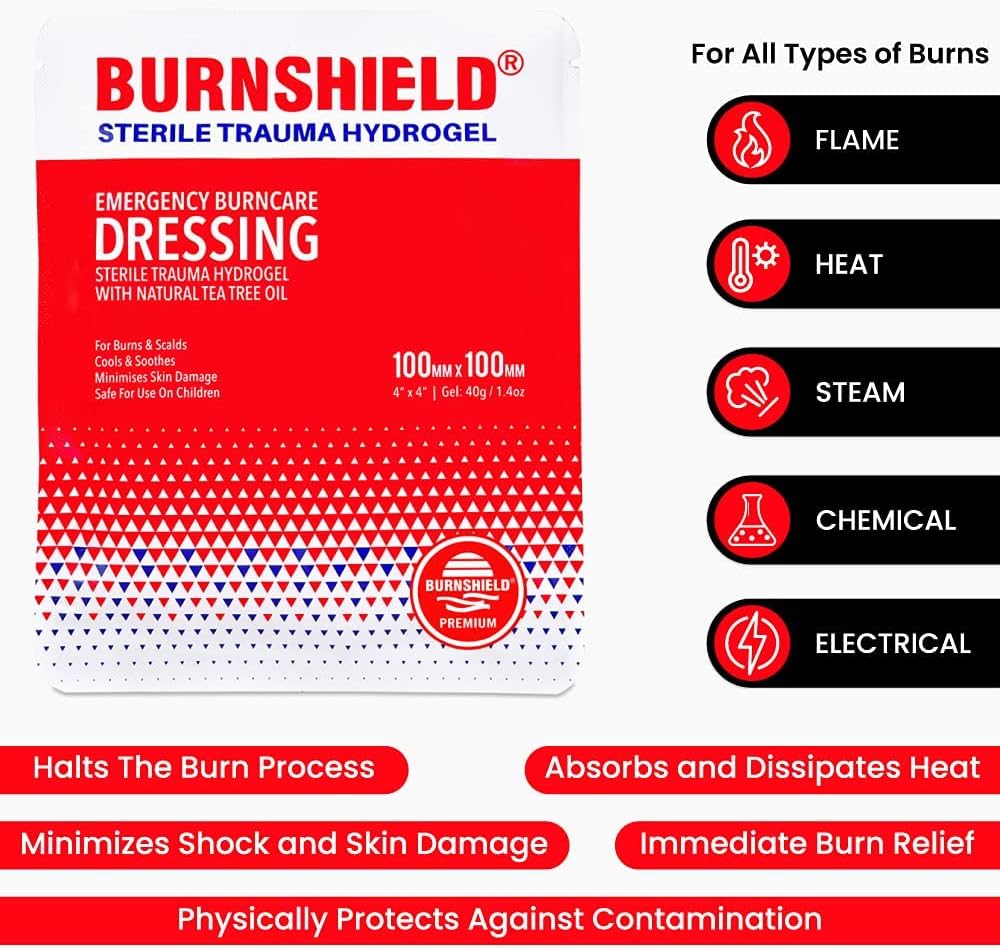 Burnshield 4" X 4" Burn Dressing, Sterile - 3 Count