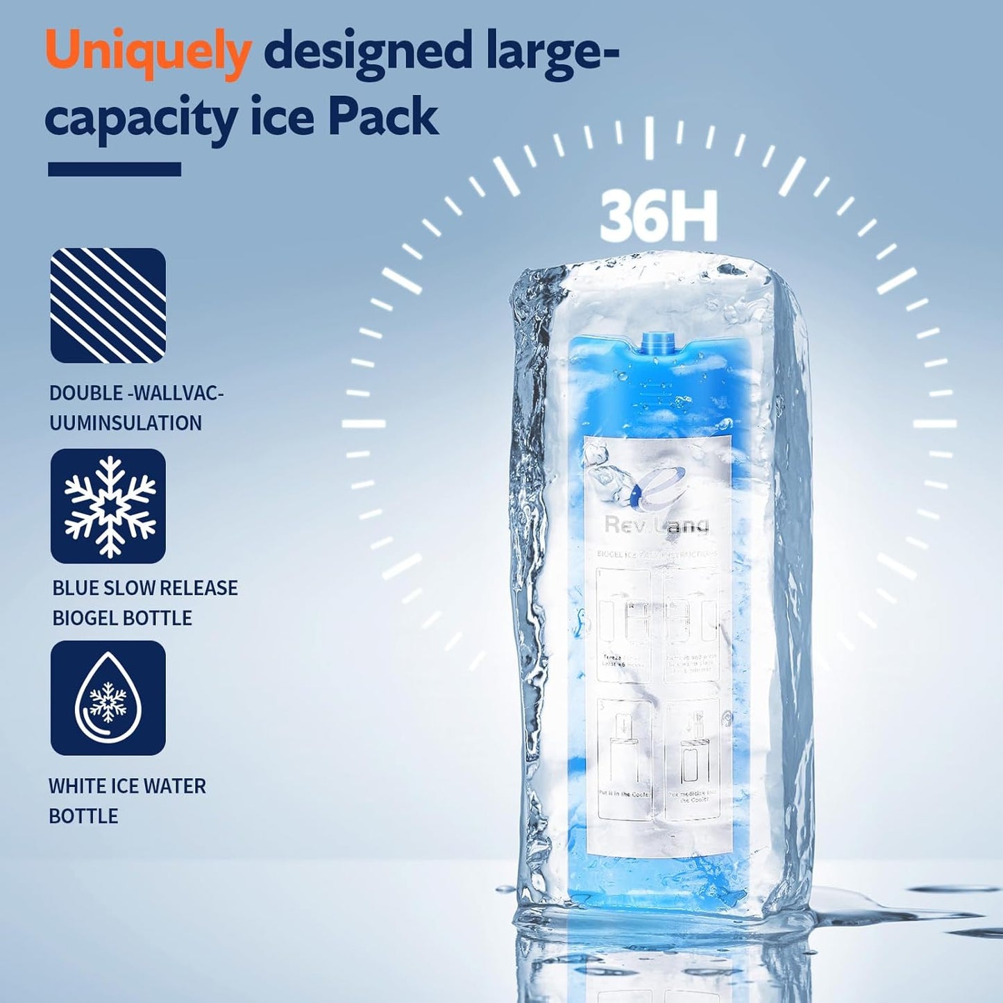 Rev.Lang Nomad 1-3 Insulin Pens Medicine Cooler Travel CASE Bag Insulin Pen Cooler Box Portable EpiPen Carry Case Medical Diabetic Bag TSA Approved Diabetic Travel case with Biogel Ice Pack