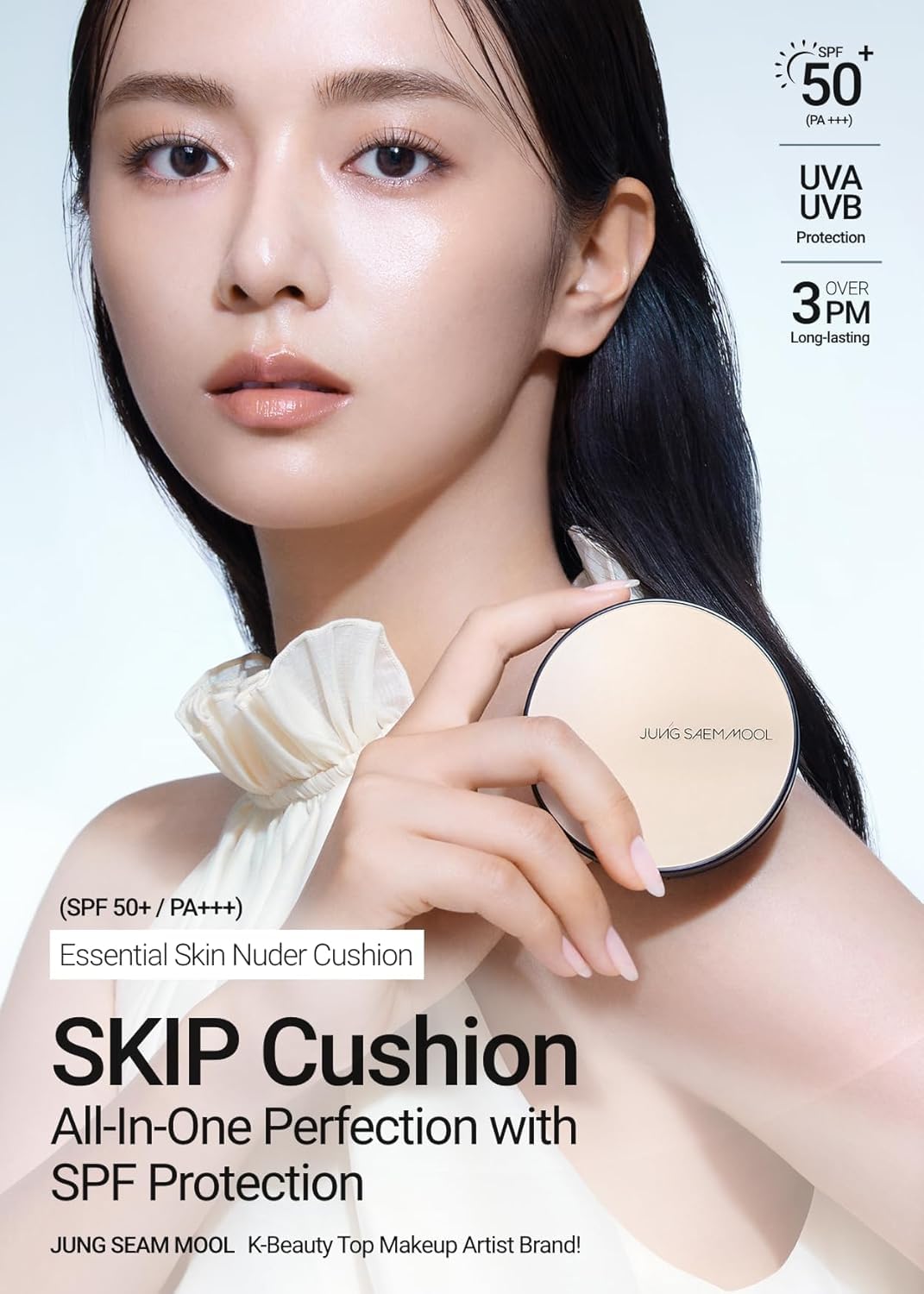 [JUNGSAEMMOOL OFFICIAL] Essential Skin Nuder Cushion (09 Bronze) | Refill Not Included | Natural Finish | SPF50 Broad Spectrum | Makeup Artist Brand | Cream Foundation