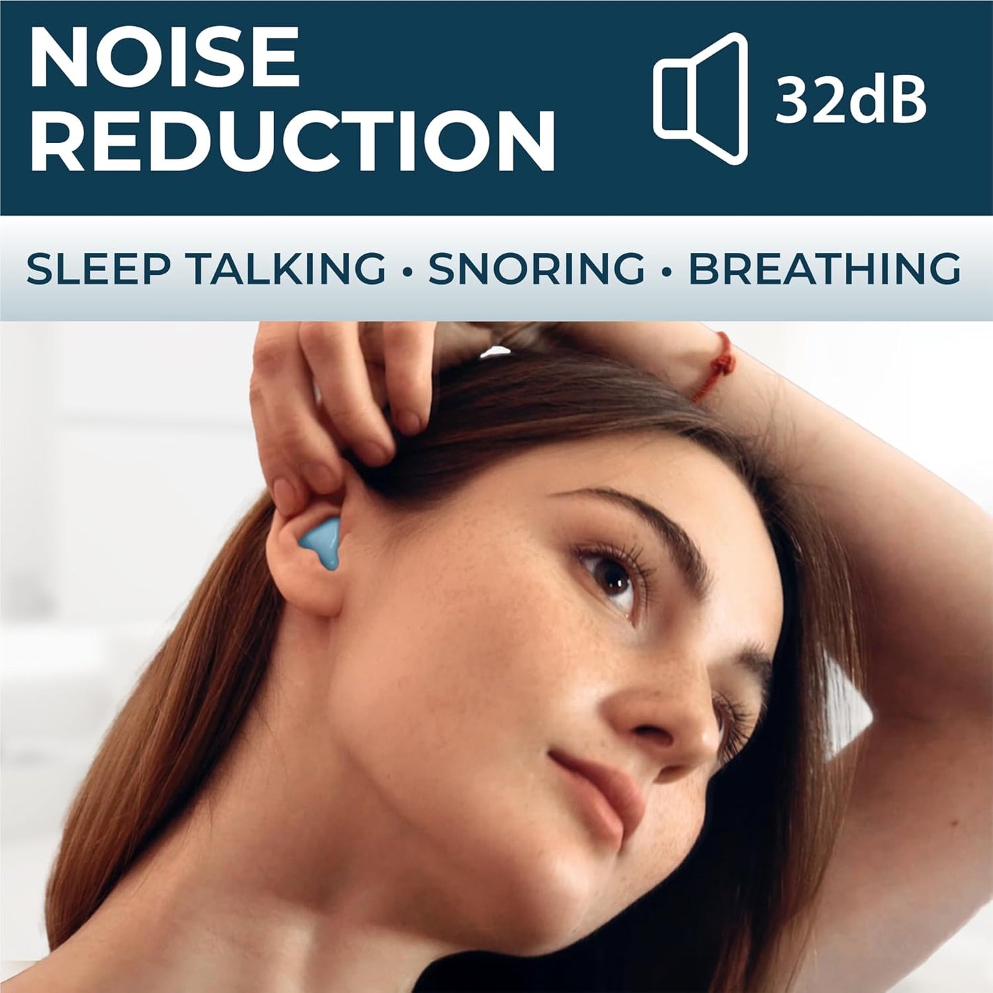 Peace&Quiet PQ Wax Ear Plugs for Sleeping, Swimming - 54 Noise Cancelling Silicone Gel Wax Earplugs, Ear Protection for Sleep and Swim, Soft Wax Pillows with Sound Blocking Level 32Db, (54 Pillows)