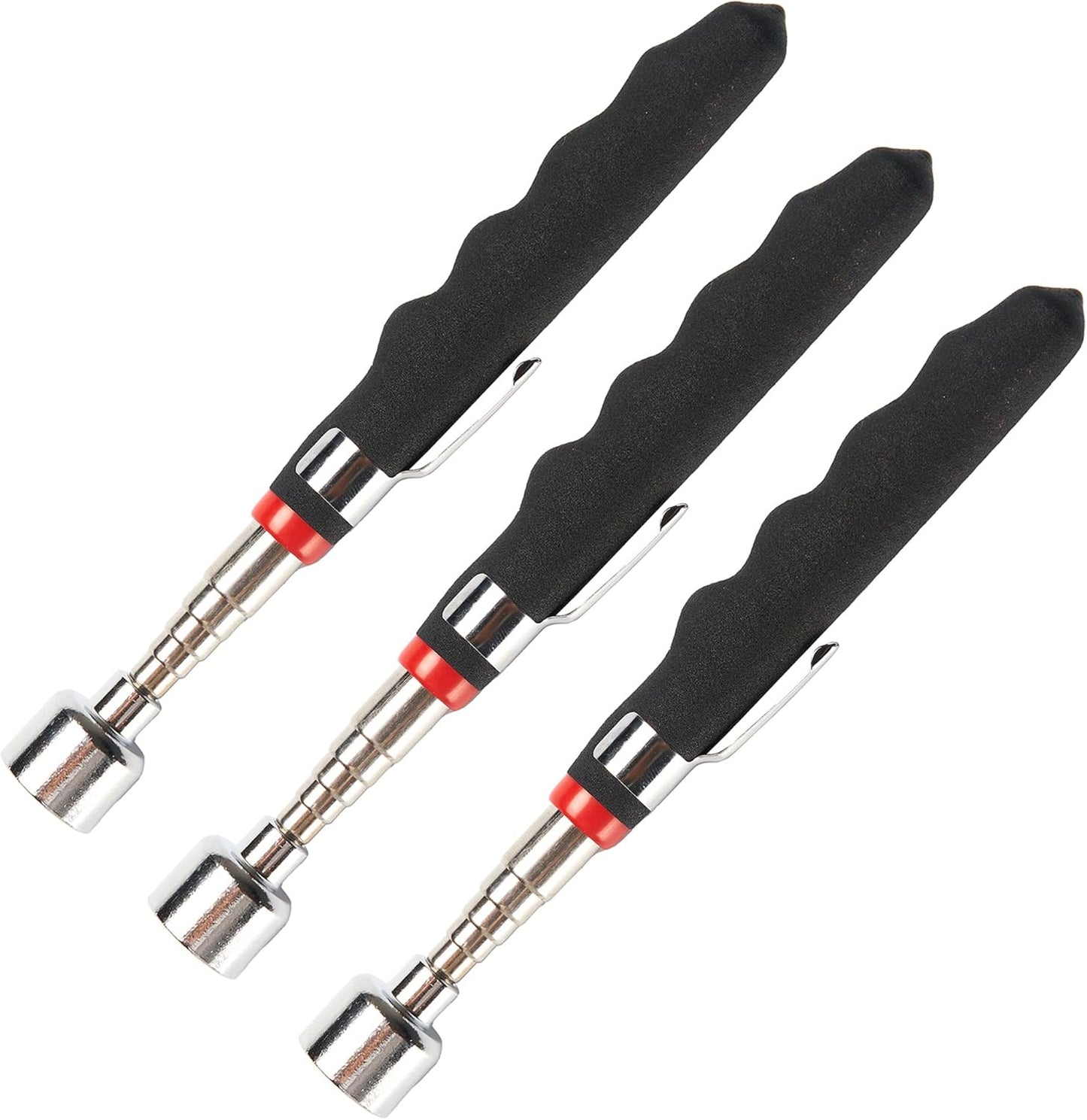 3PCS Telescoping Magnetic Pick Up Tool 20 lb - Extendable 31", Telescopic Magnet Stick Useful for Hard-to-Reach,Sink Drains,Mechanic Automotive Gifts for Birthday Father's Day,Christmas
