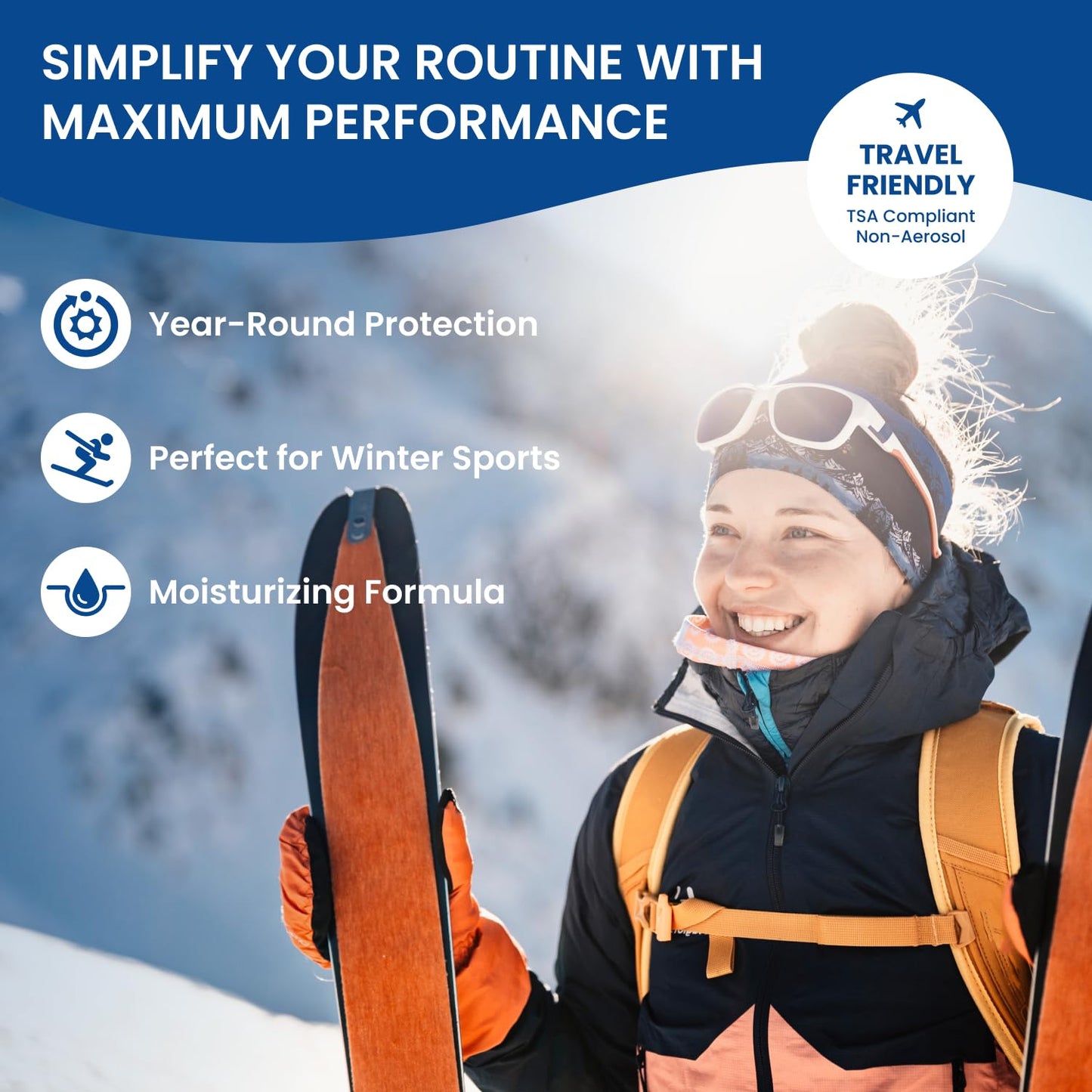 BU SPF 50 Sunscreen Spray for Face and Body, Fragrance Free, Clear, Non Greasy, Water Resistant, for Sensitive Skin, 3.3 oz