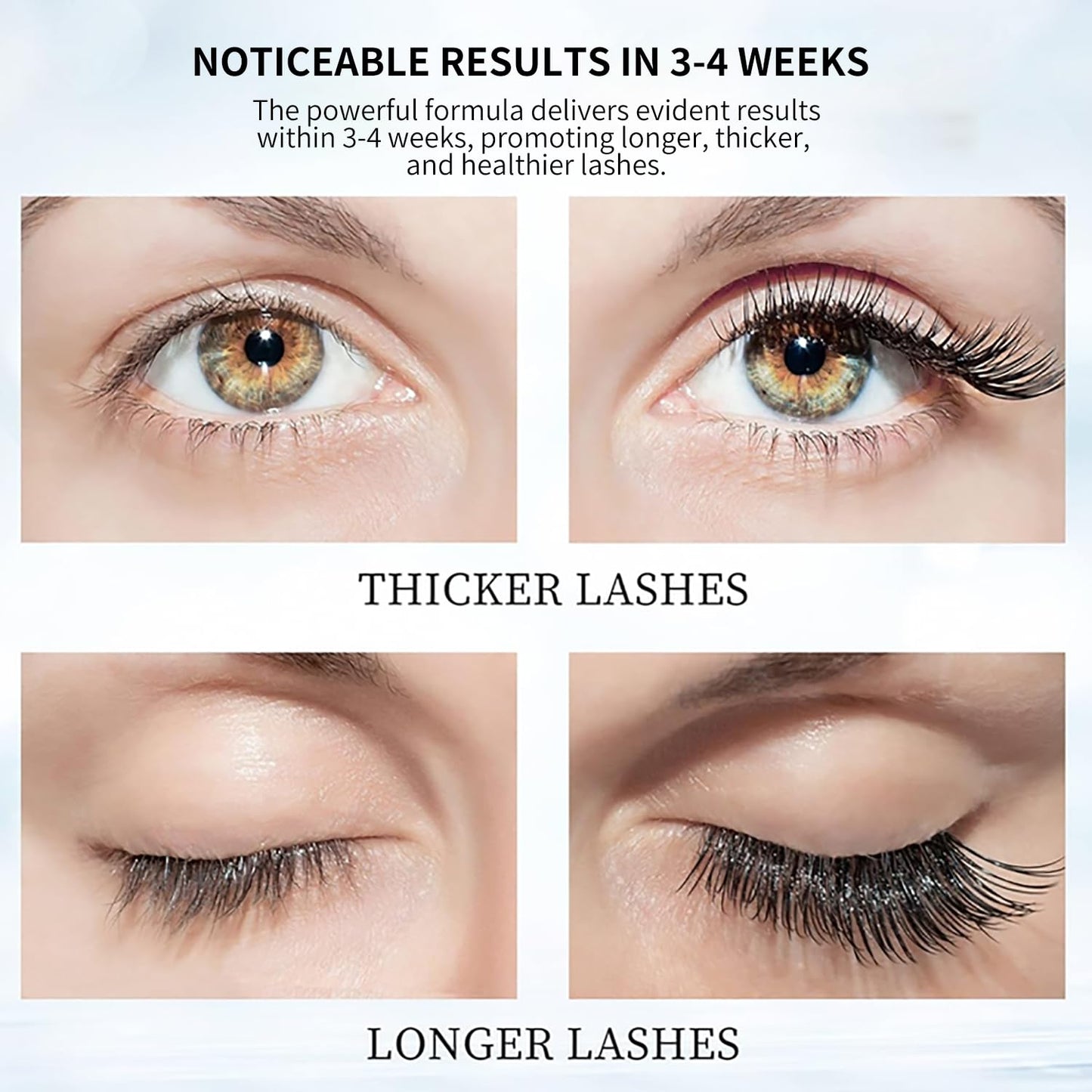 Eyelash Growth Serum for Longer Lashes (Multi-color, Medium)