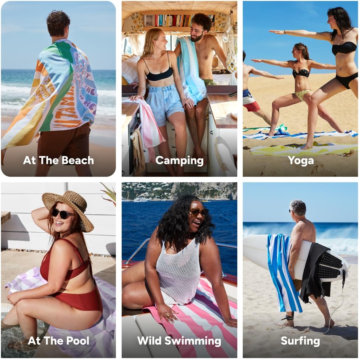 Dock & Bay Beach Towel - Quick Dry, Sand Free - Compact, Lightweight - 100% Recycled - Includes Bag - Vitamin Sea - Extra Large (200x90cm, 78x35)