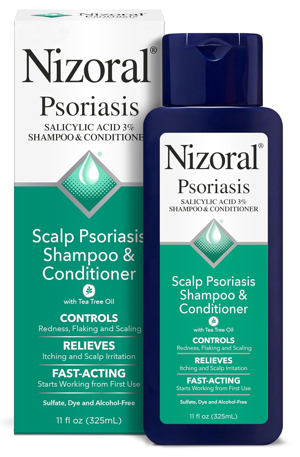 Nizoral Psoriasis Shampoo & Conditioner - Effective Scalp Psoriasis Treatment, 11 Ounce