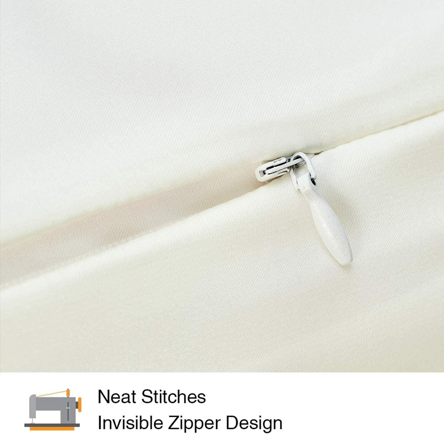 INSSL Silk Pillowcase for Women, Mulberry Silk Pillowcase for Hair and Skin and Stay Comfortable and Breathable During Sleep. (Ivory, 20"×36" King)