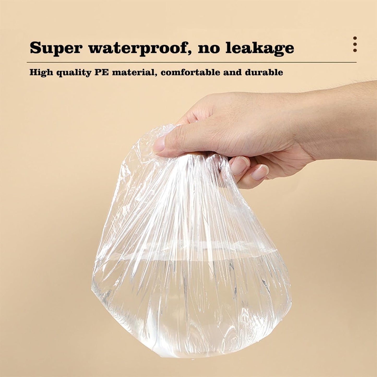 200 PCS Disposable Shower Caps Thickened Waterproof Hair Bath Caps for Women Men Girls Travel Spa Hotel Home Use Salon - Multi-Purpose Elastic Plastic Shower Caps, Essentials Accessories 18.1" (Clear)