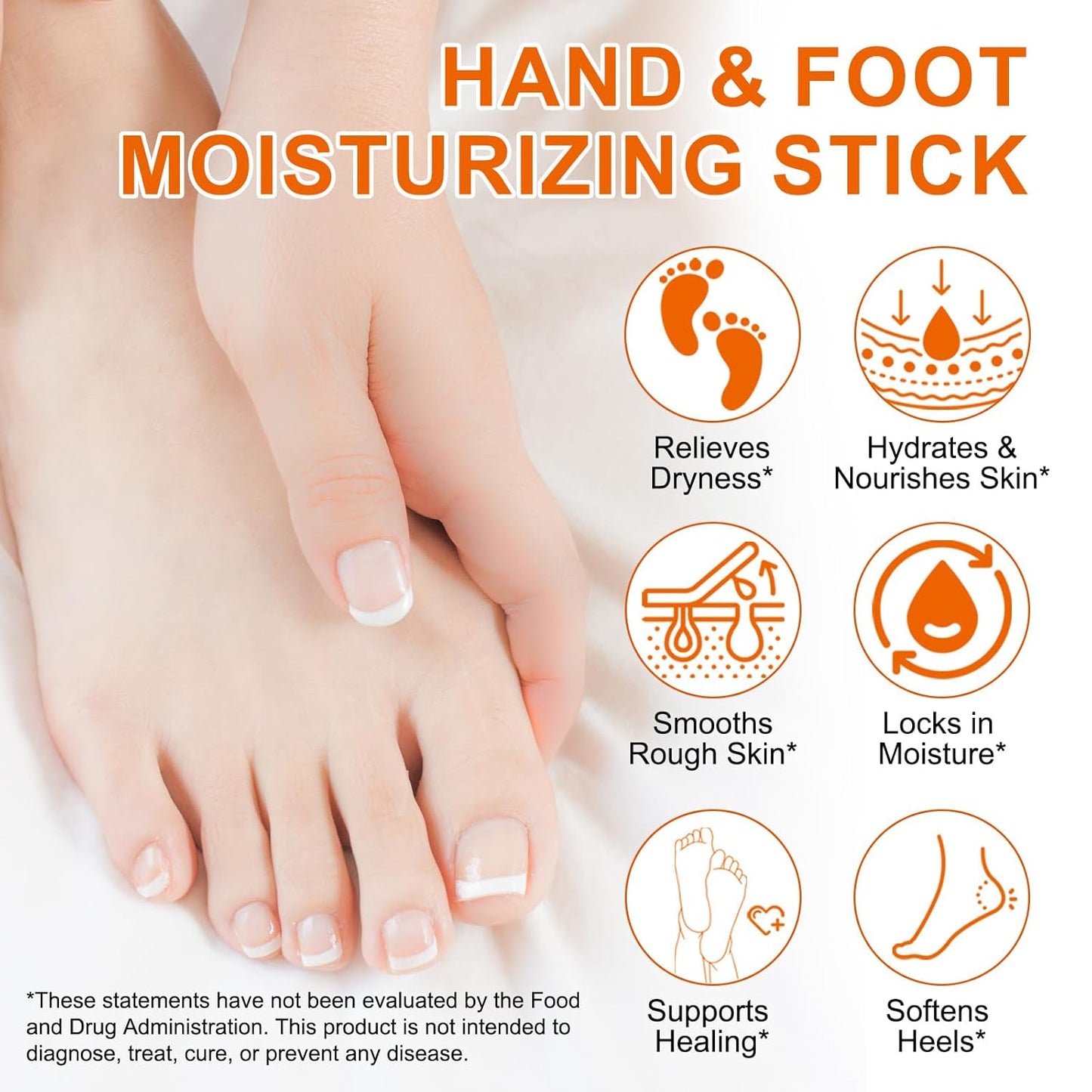 60% Urea Cream, Manuka Honey Hand Foot Moisturizer Cream for Dry Cracked Heels, Foot Care Stick for Softening and Moisturizing Skin, Deep Hydration, 1.41Fl Oz