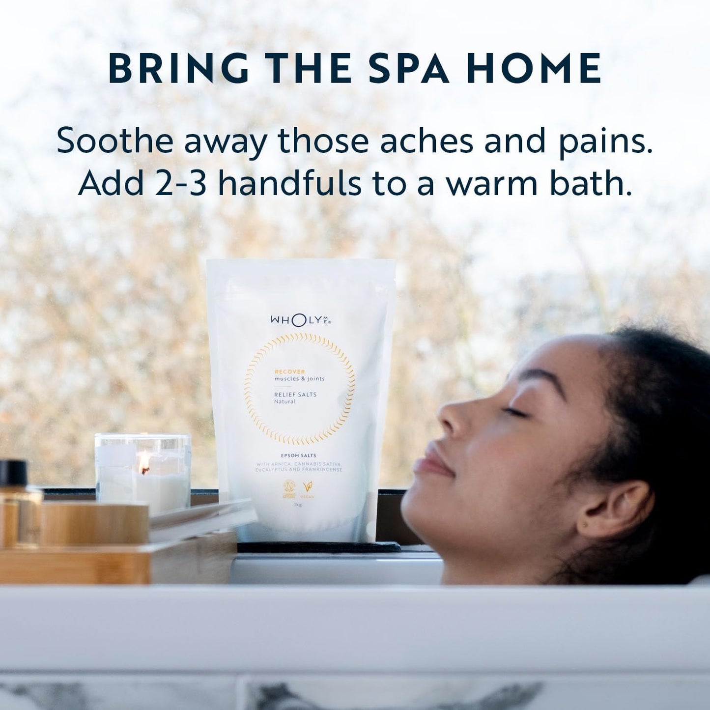 Epsom Salt Bath Salts - Natural Bath Soak for Muscle and Joint Recovery with Arnica, Frankincense and Eucalyptus Essential Oil - Great for Post Workout and Relaxation - 35 Ounce (1Kg)